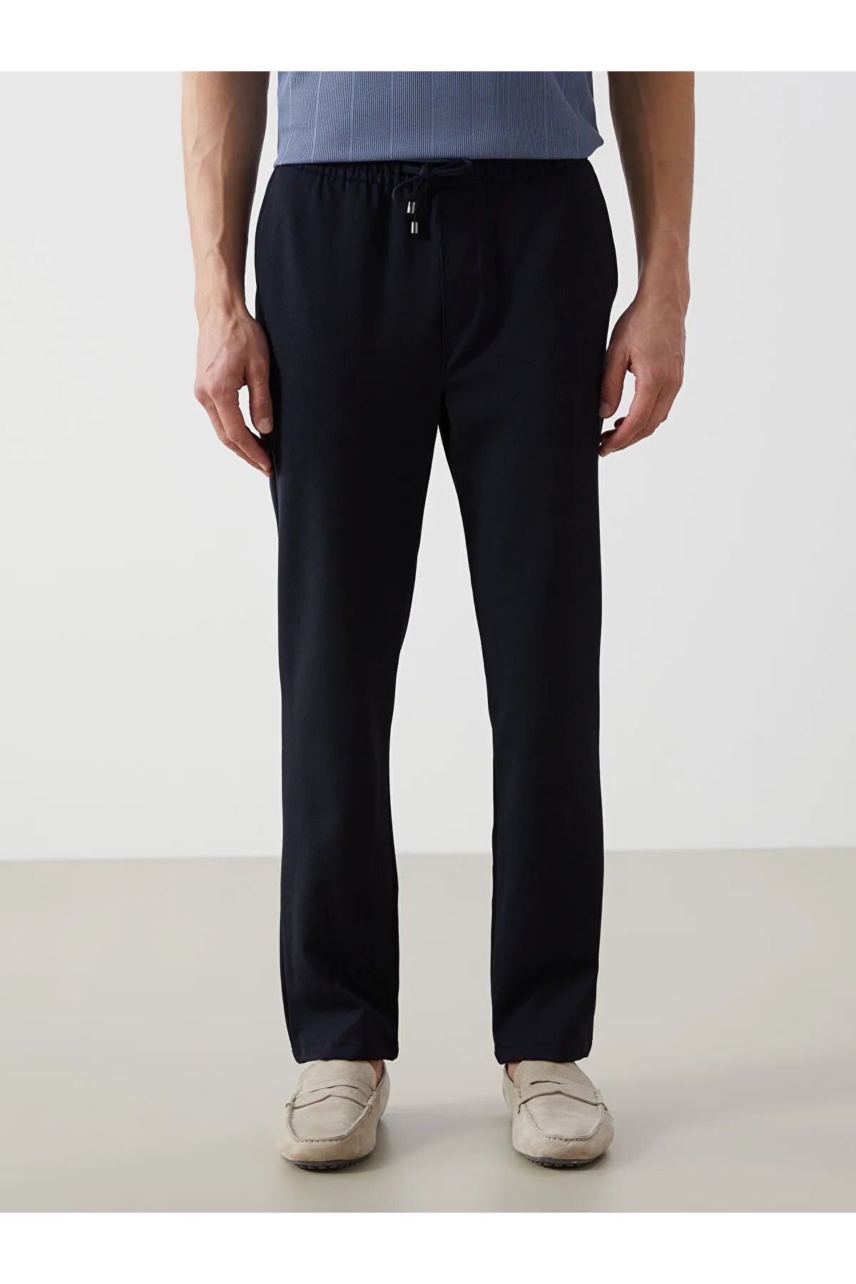 LC Waikiki Slim Fit Uzun Kollu Keten Karışımlı Erkek Gömlek