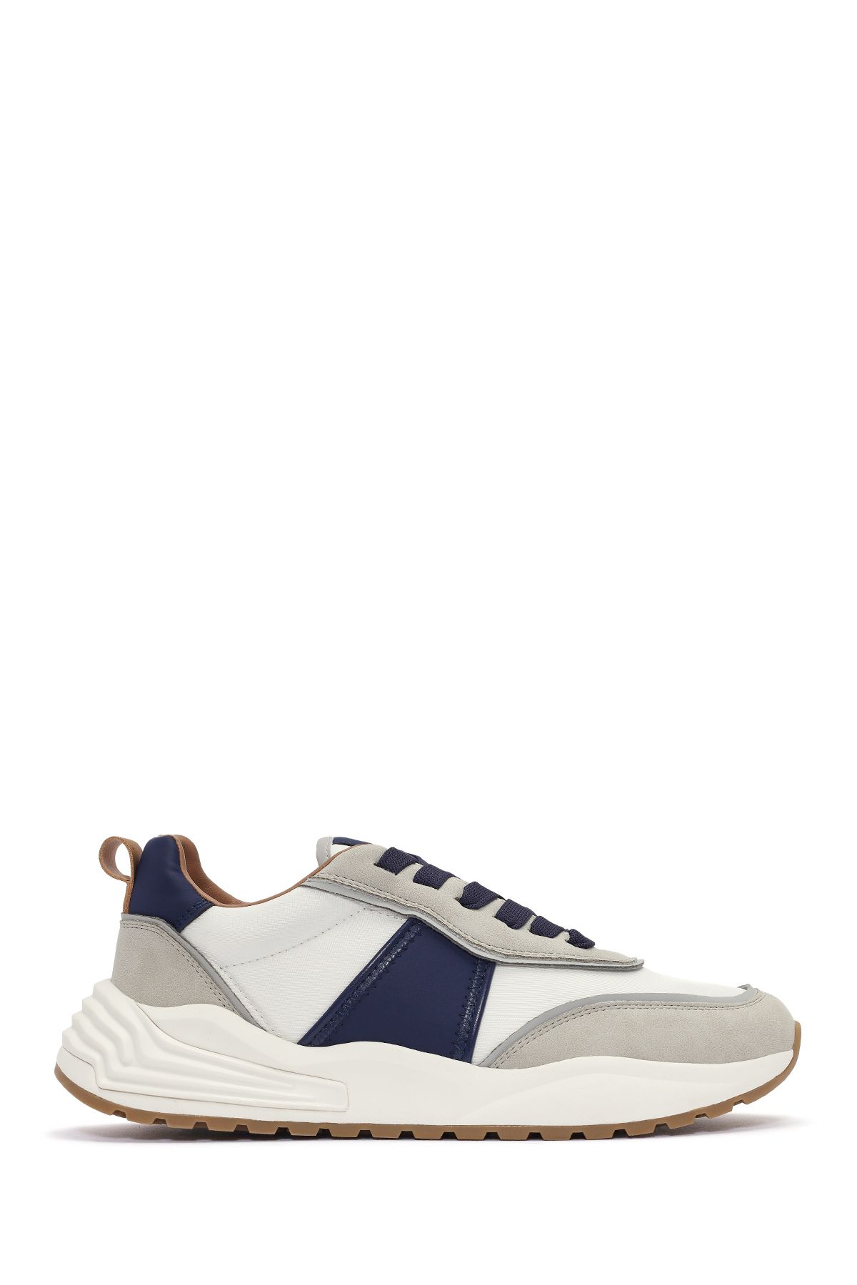 Derimod ACBC x DERİMOD Erkek Bej Bağcıklı Kalın Tabanlı Sneaker 25SFD78066F