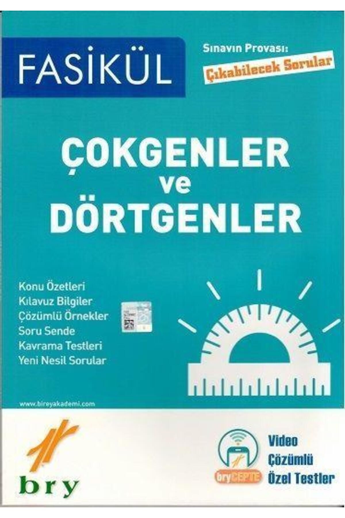 Ankara Kitap Merkezi Çokgenler Dörtgenler Sınavın Provası Çıkabilecek Sorular Fasikül Birey Yayınları