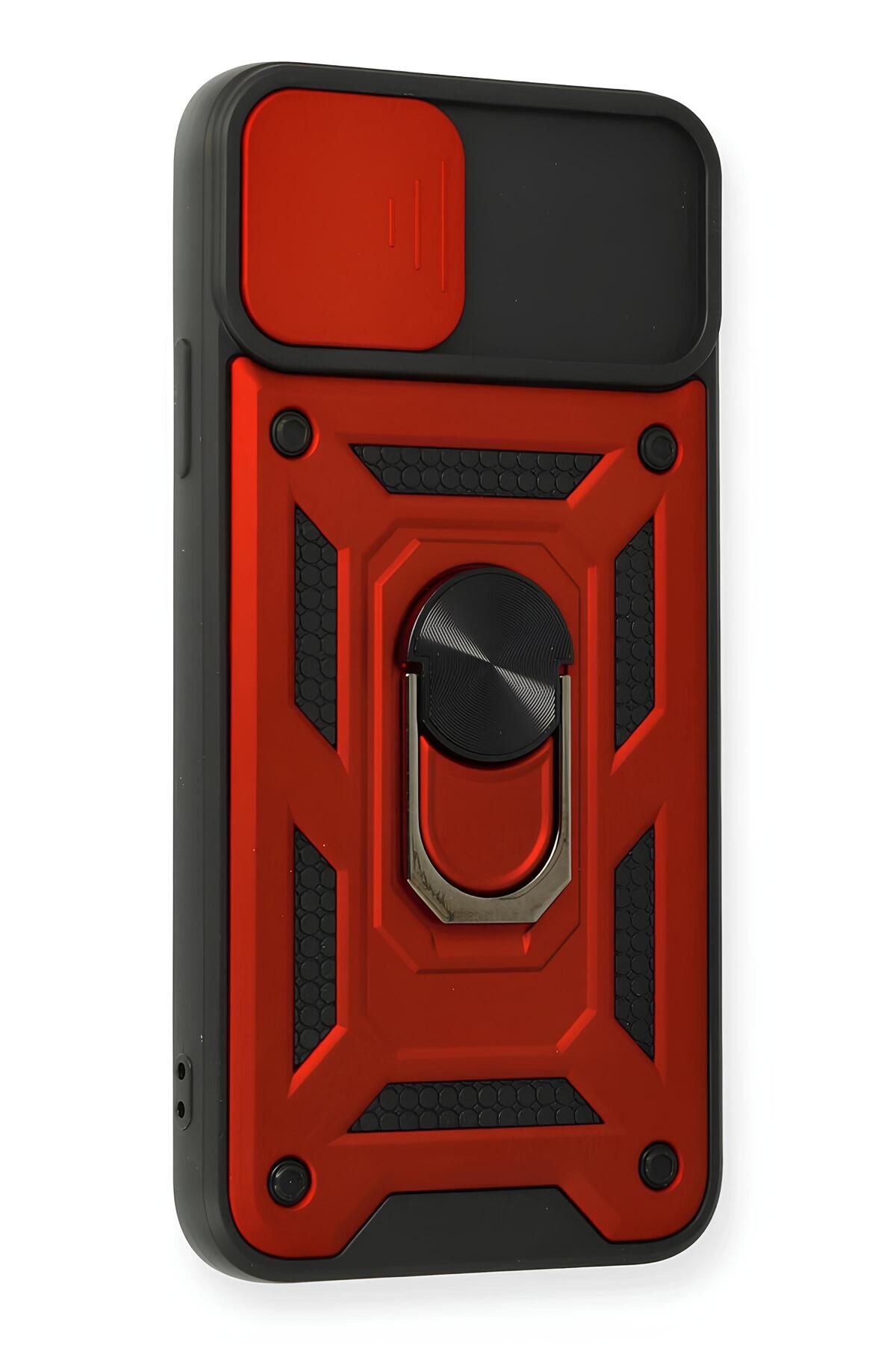 TechTrove iPhone 7 Kılıf Sürgülü Kamera Korumalı Yüzüklü Stand Olabilen Magnetic Tpu Tank Kapak