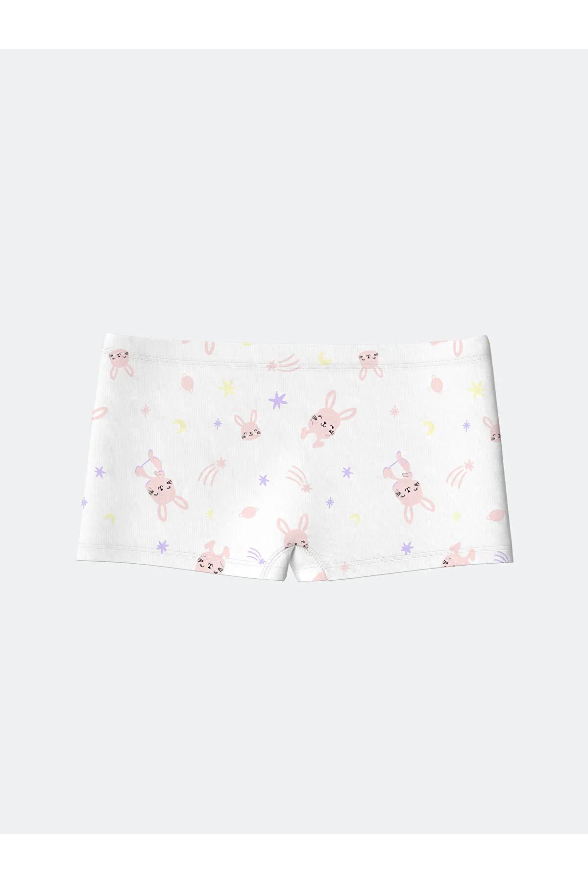 LC Waikiki-Printed Girl's Boxer Set of 3 1
