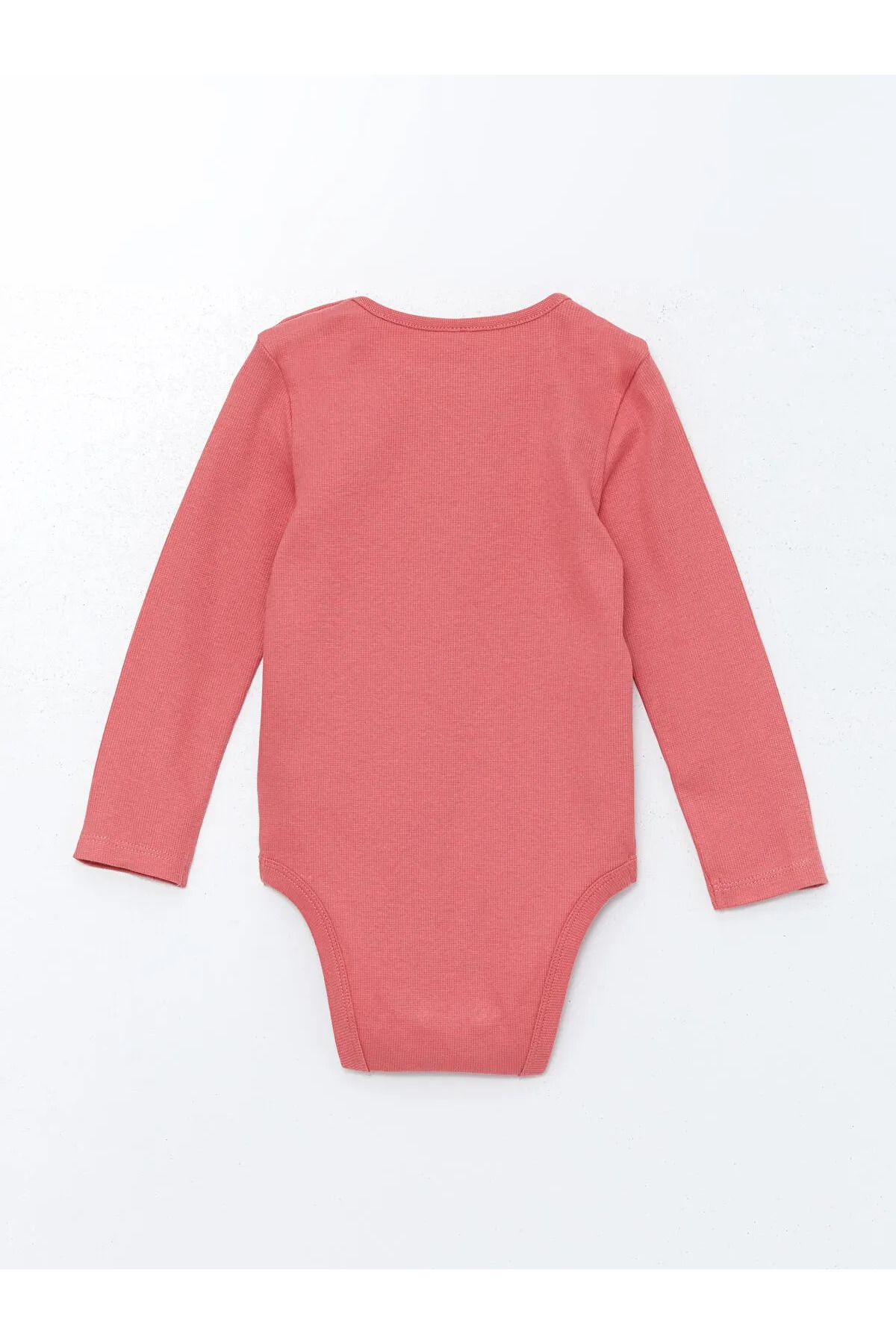 LC Waikiki Bisiklet Yaka Uzun Kollu Baskılı Kız Bebek Çıtçıtlı Bodysuit 2'li