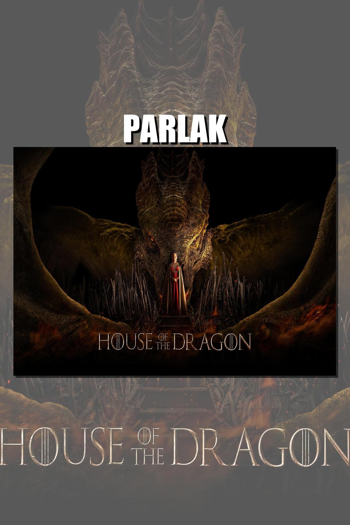 CALLWOOD House Of Dragon Çerçevesiz Dizi Poster - Duvar Kağıdı Yüksek Kaliteli Baskı