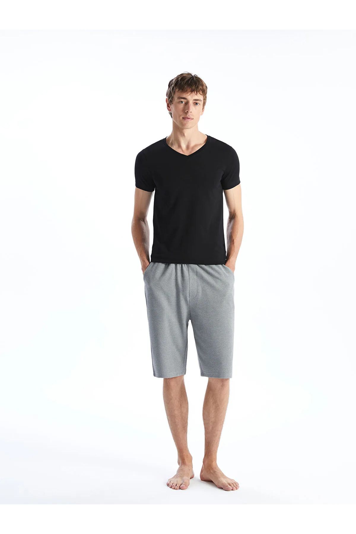 LC Waikiki-Standard Fit Men's Pajama Bottom Shorts 6