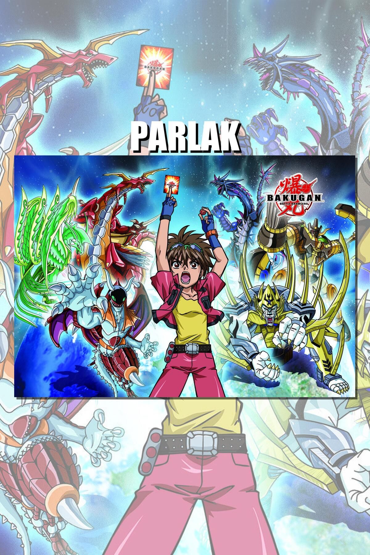 CALLWOOD Bakugan Çerçevesiz Anime Dizi Poster - Duvar Kağıdı Yüksek Kaliteli Baskı
