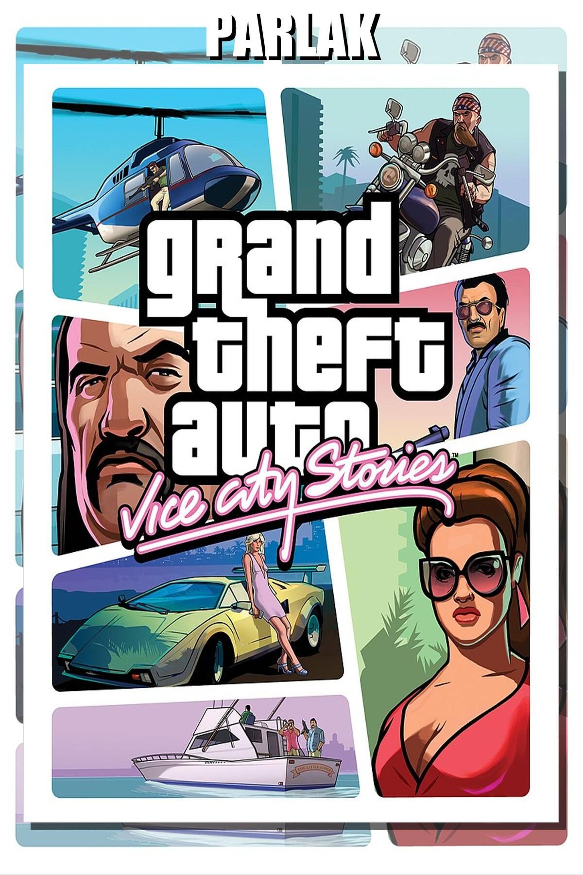 CALLWOOD Grand Theft Auto, GTA Çerçevesiz Oyun Posteri - Duvar Kağıdı Yüksek Kaliteli Baskı