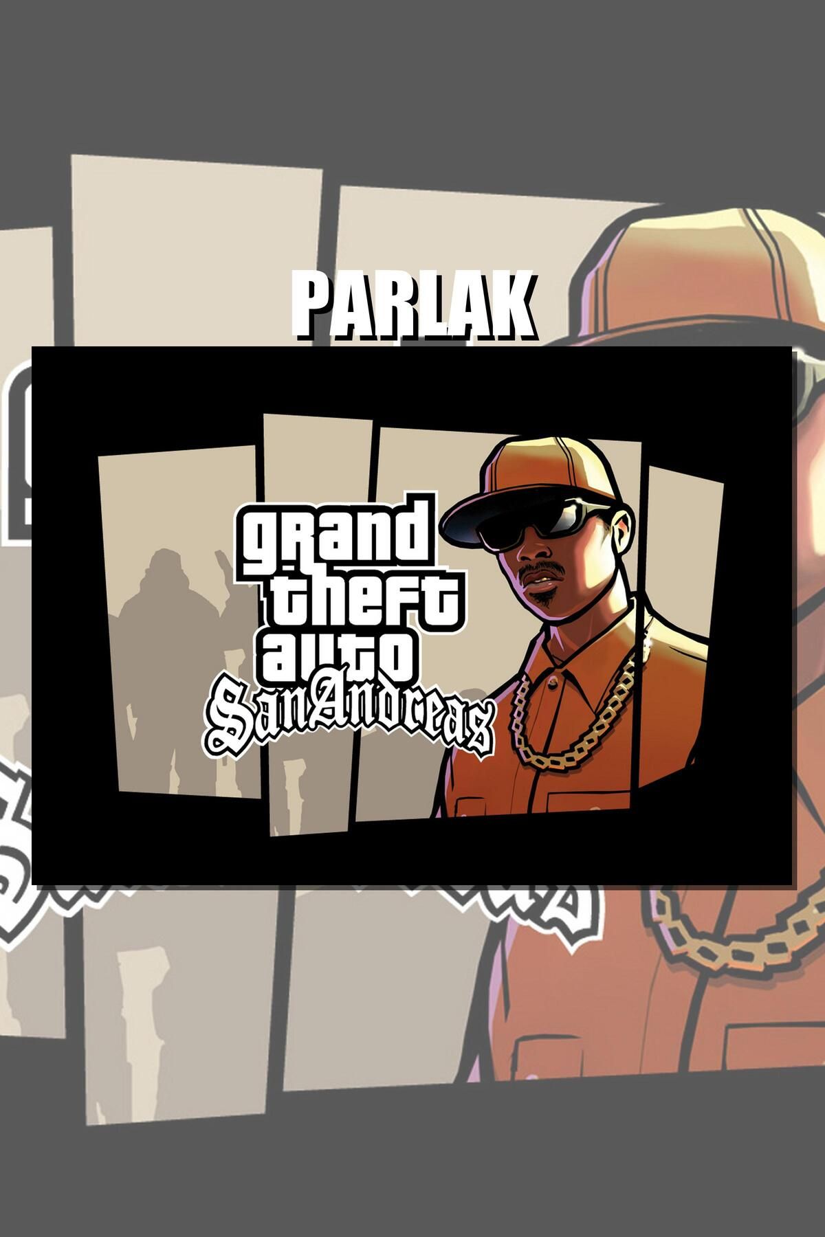 CALLWOOD Grand Theft Auto, GTA Çerçevesiz Oyun Posteri - Duvar Kağıdı Yüksek Kaliteli Baskı