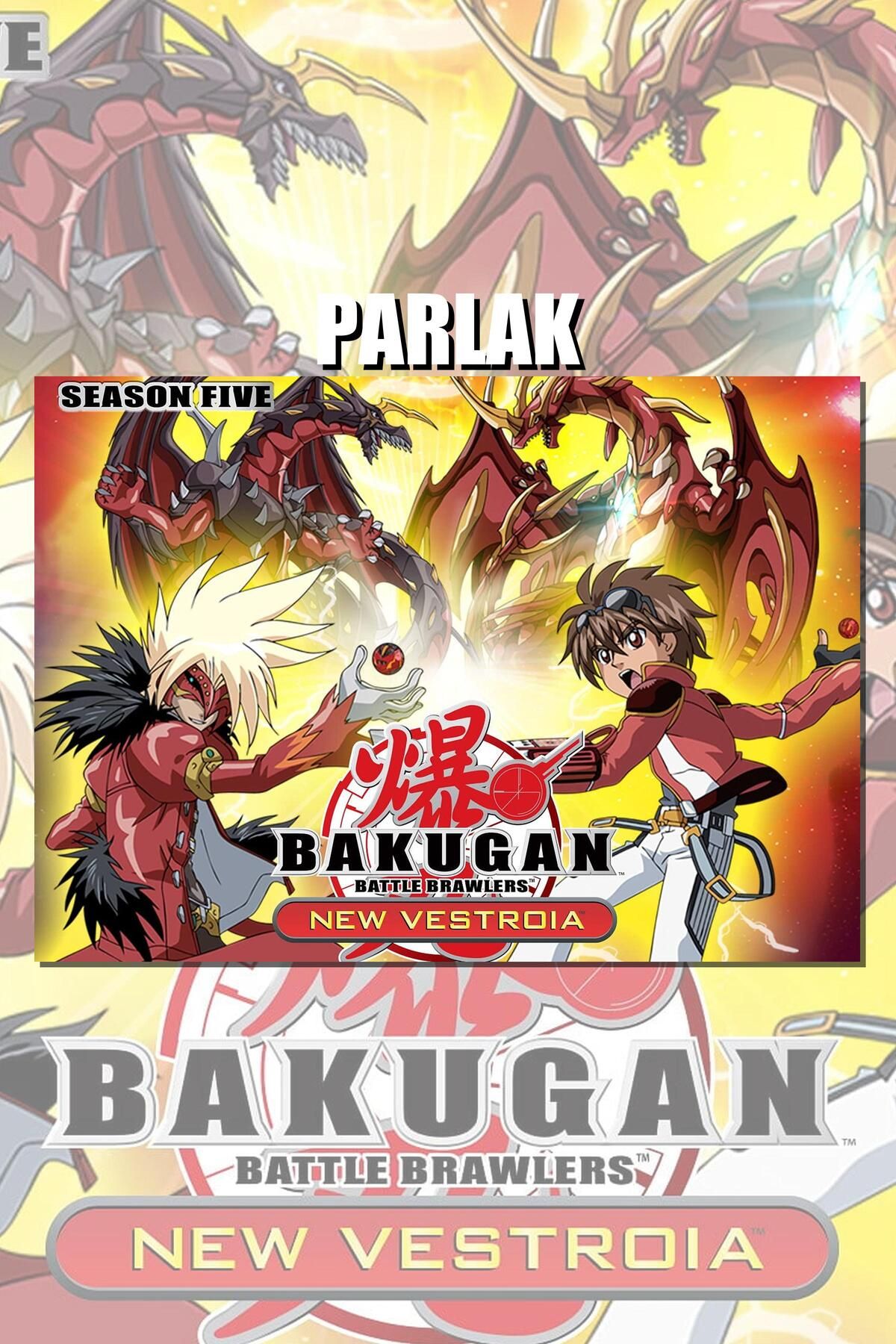 CALLWOOD Bakugan Çerçevesiz Anime Dizi Poster - Duvar Kağıdı Yüksek Kaliteli Baskı