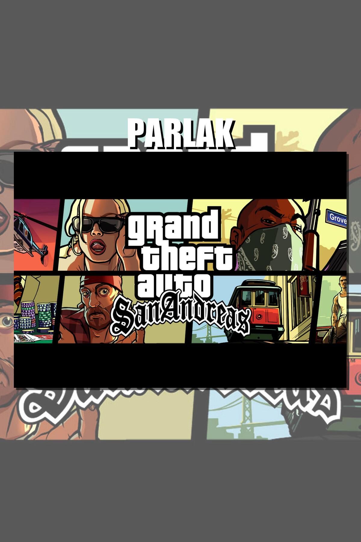 CALLWOOD Grand Theft Auto, GTA Çerçevesiz Oyun Posteri - Duvar Kağıdı Yüksek Kaliteli Baskı