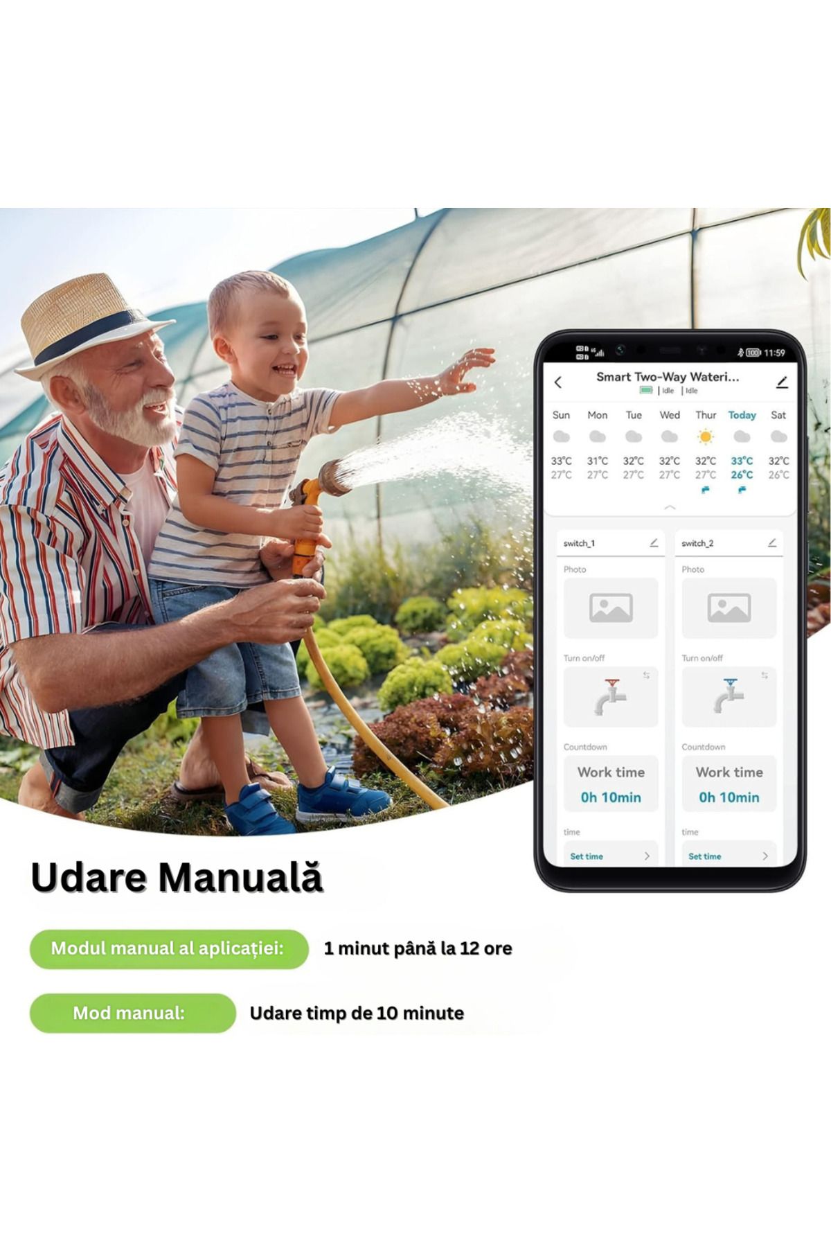 Velixo-Wifi Irrigation Timer, 2 Outputs, 40 Programs, App Control, Rain Delay, Auto/manual, Ip55 7