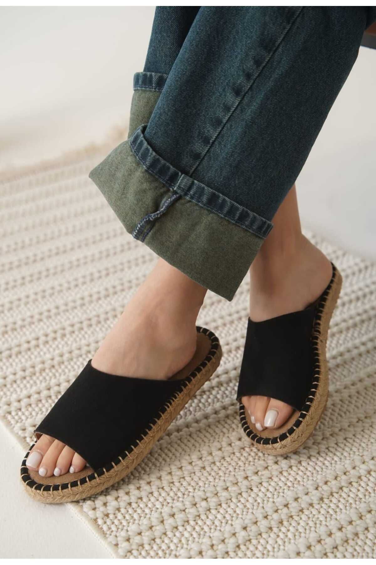 OCHRE Summer Kadın Hasır Taban Terlik