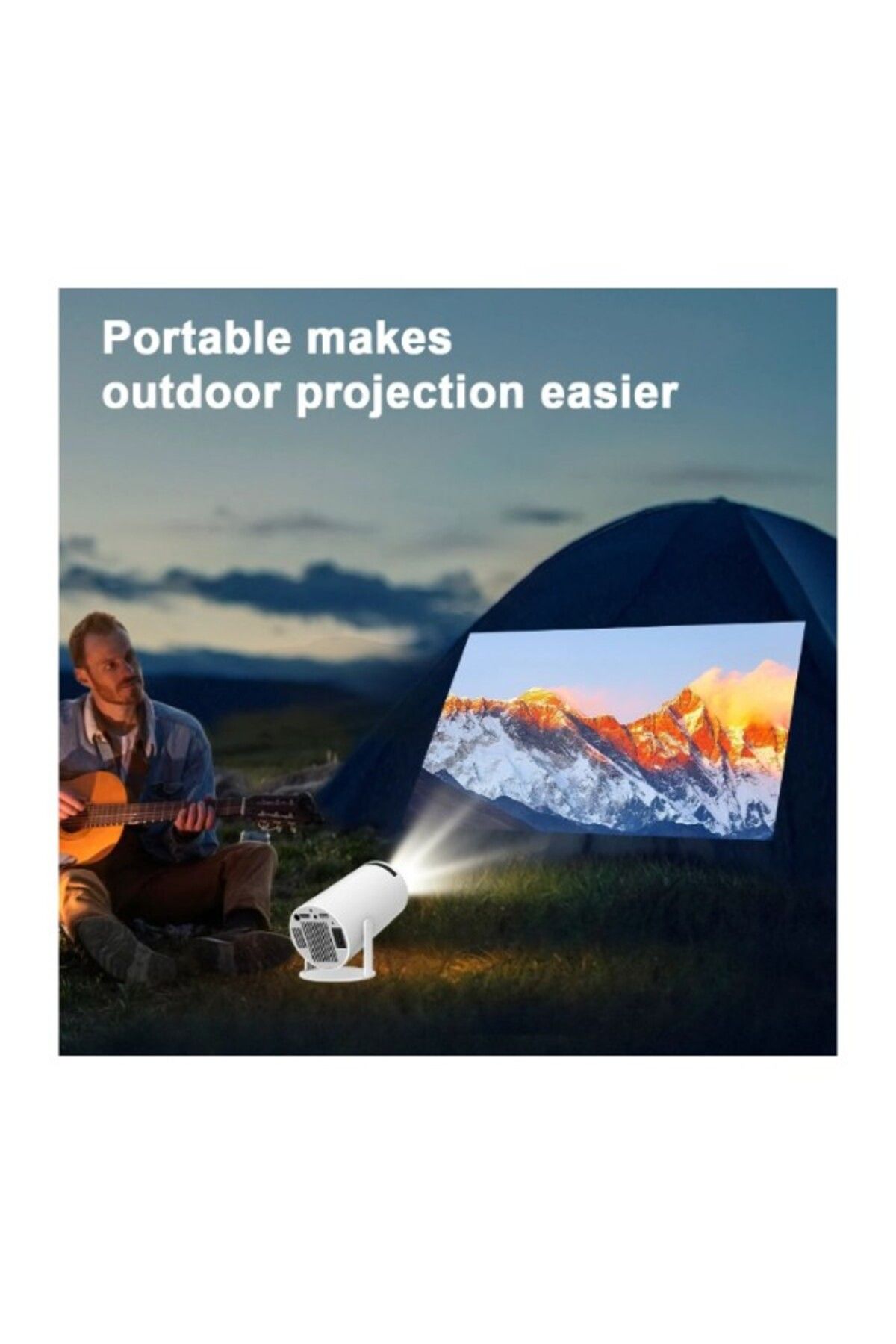 MACON-Transpeed 4k Android 11 Projector – Dual Wifi6, 200 Ansi, Bluetooth, 130" Display, Hdmi 7