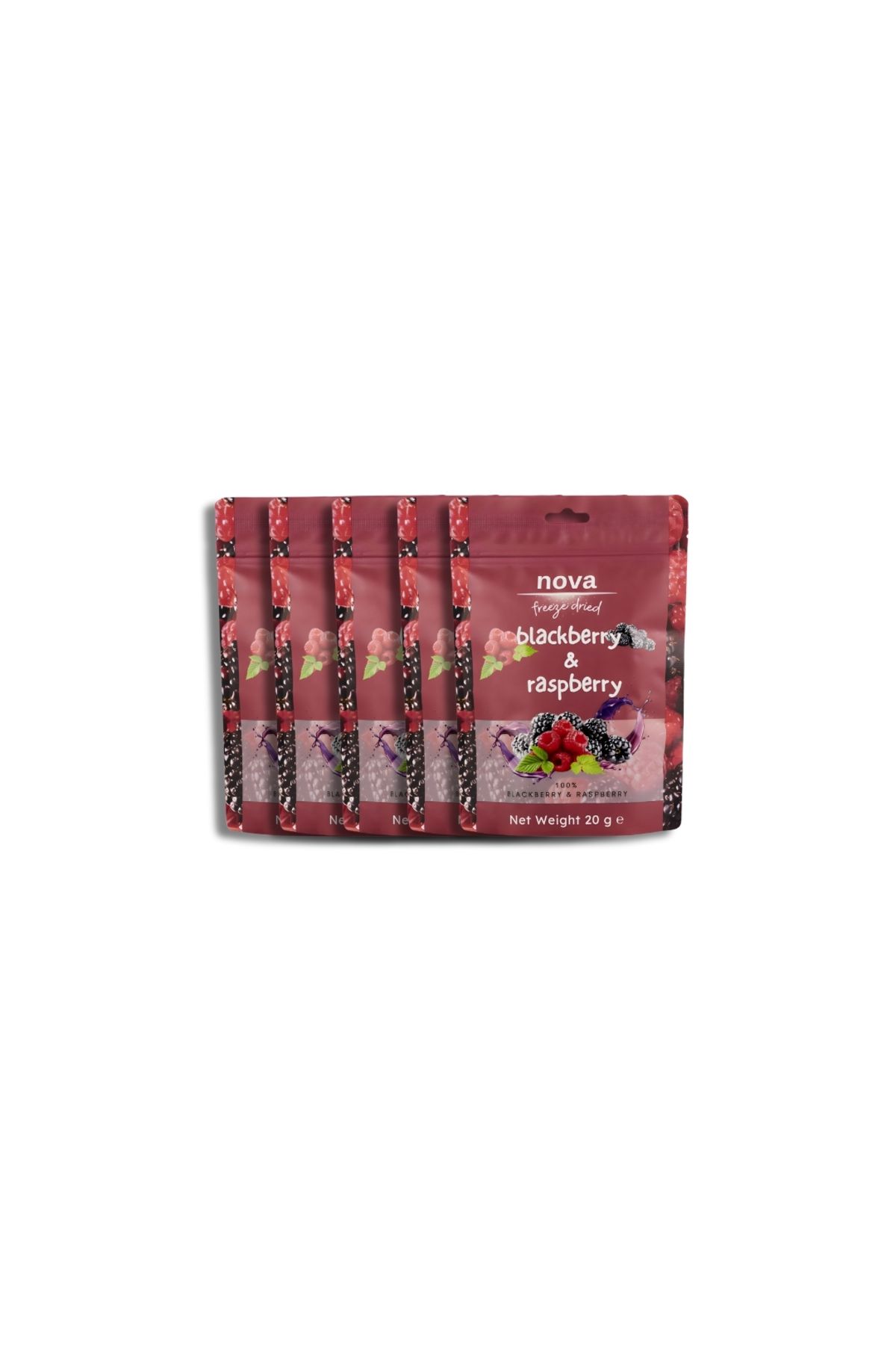novafreezedried Dondurularak Kurutulmuş 5'li paket BerryMix