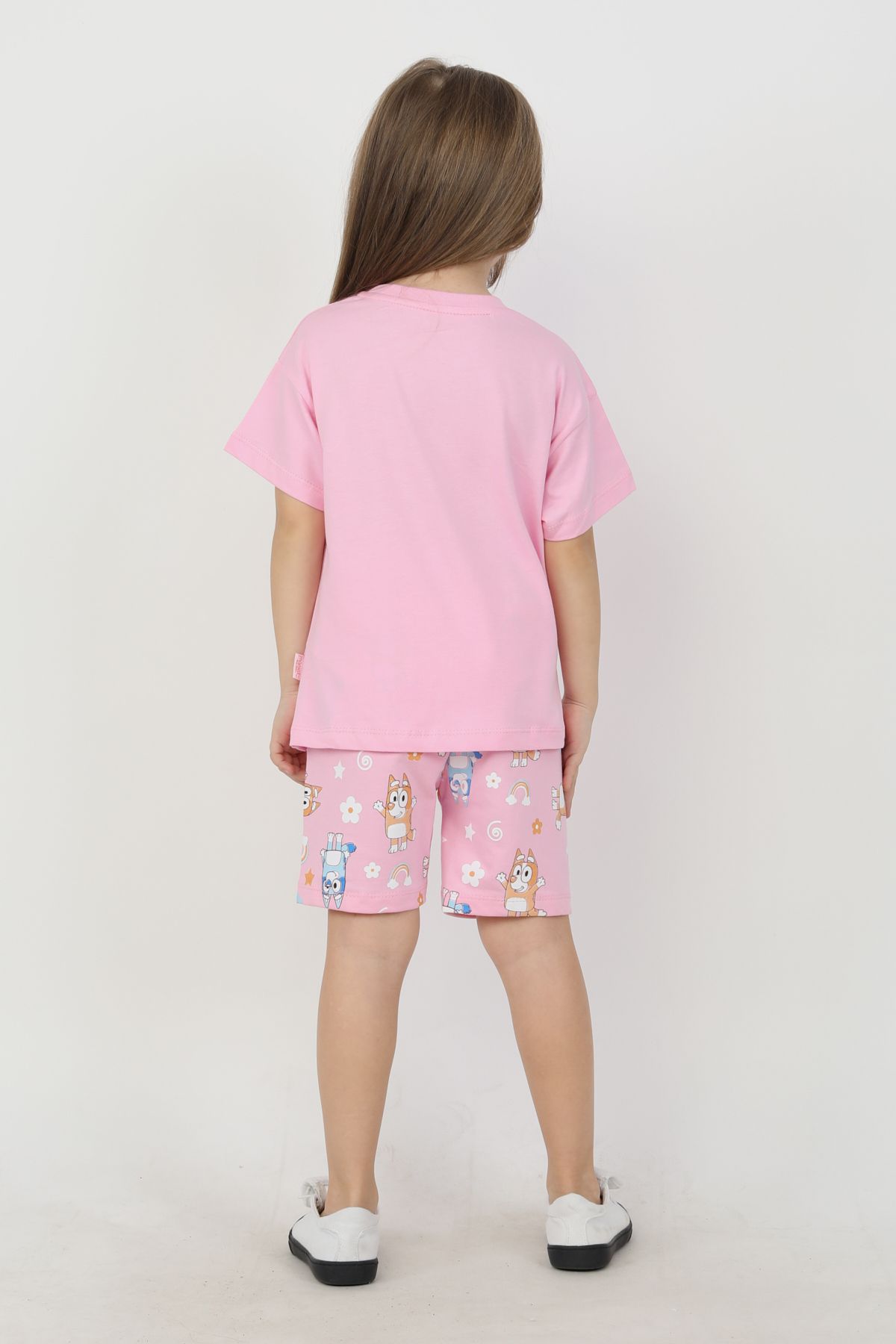 e-çocuk-Bluey Dog Girl's 2-Piece Set 4874 4
