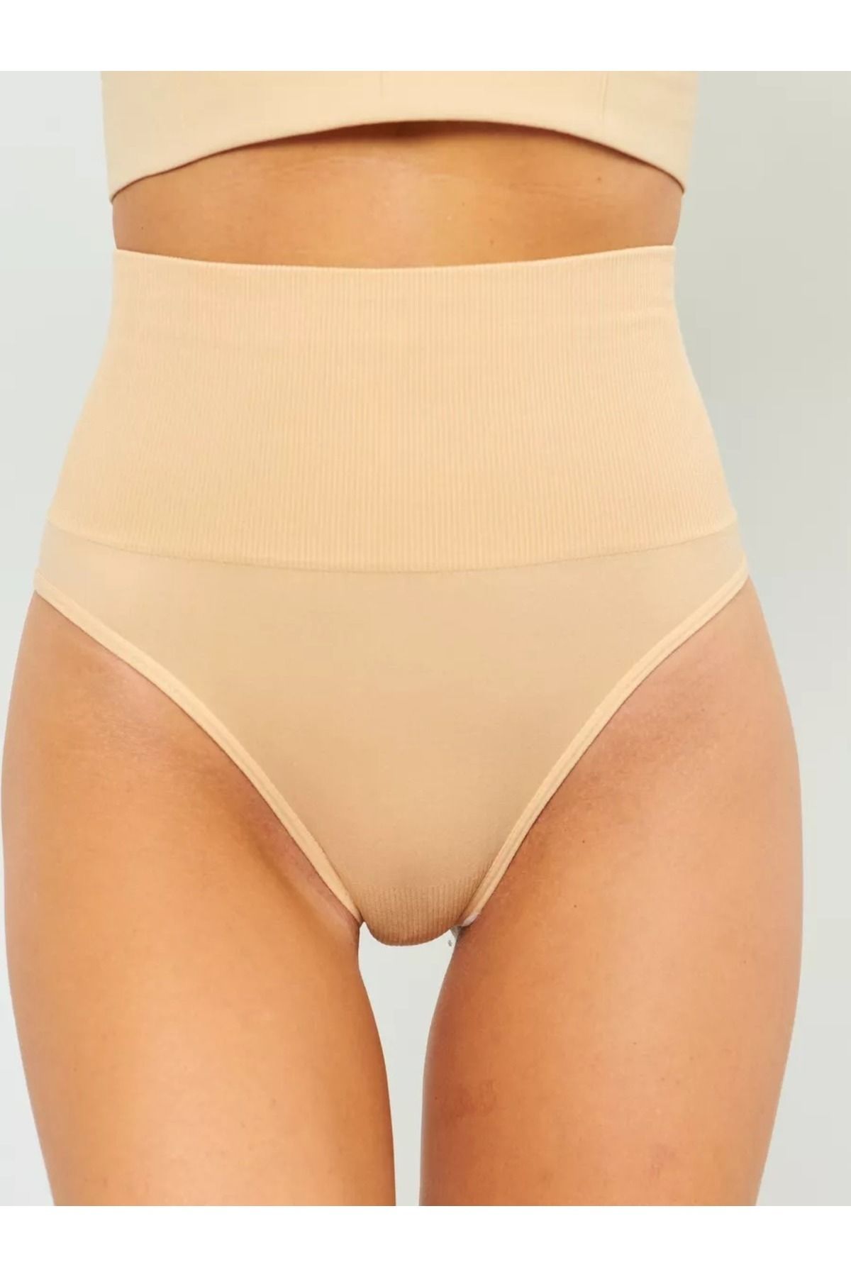 Mabet Model Bel Toparlayıcı Korse Slip Yüksek Bel Push Up Etkili Ten Renk011