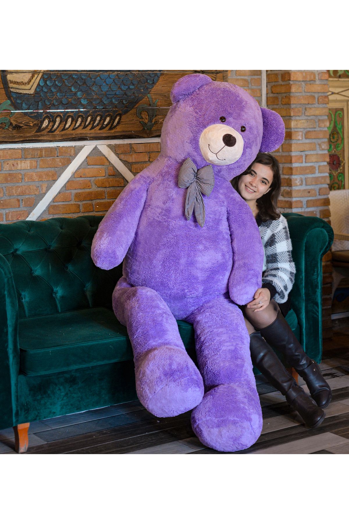 Özgüner Oyuncak Sarılınca Mutlu Eden Hediye: 200 CM Peluş Ayıcık