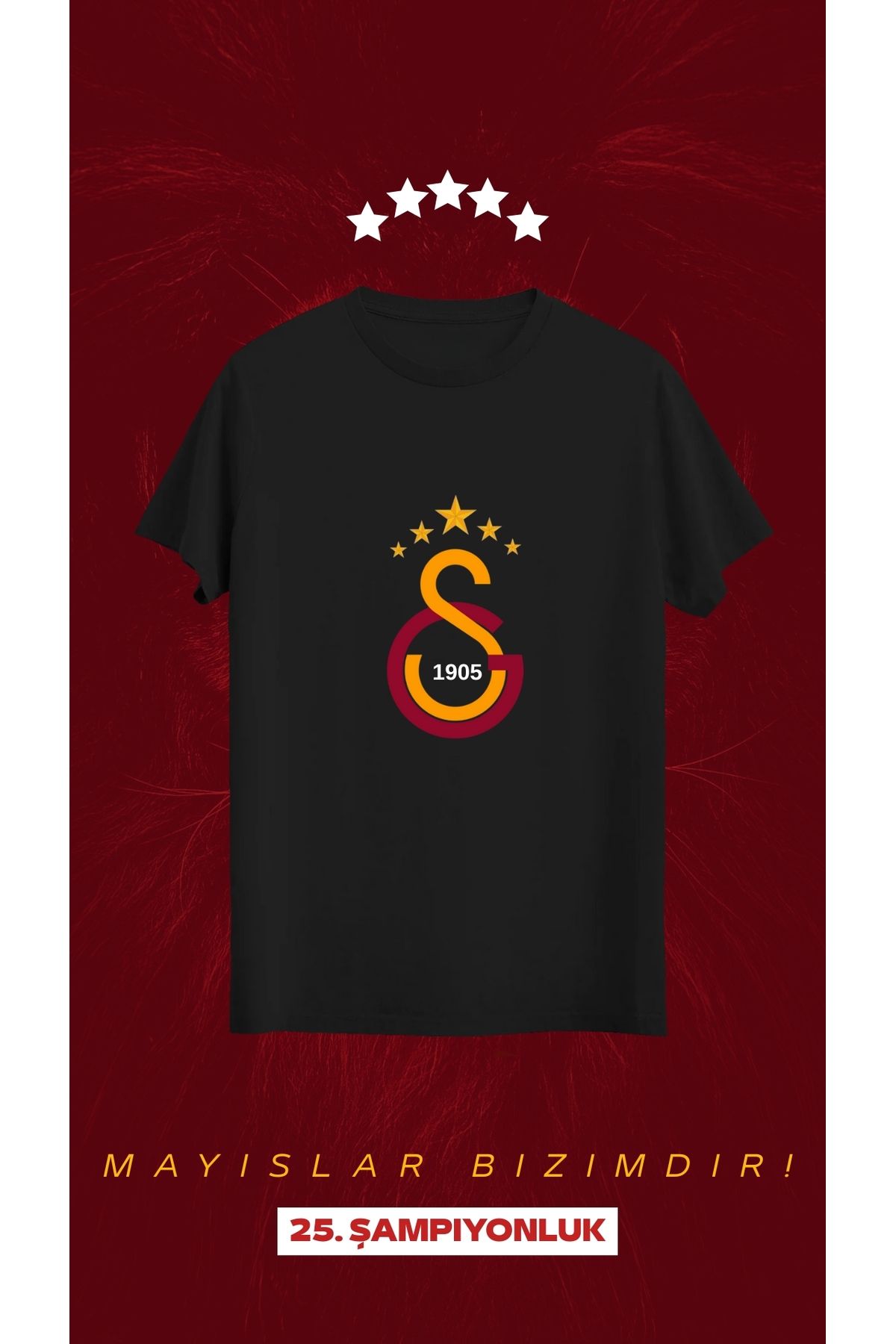 Qool Collection 5 Yıldızlı Taraftar Tshirt