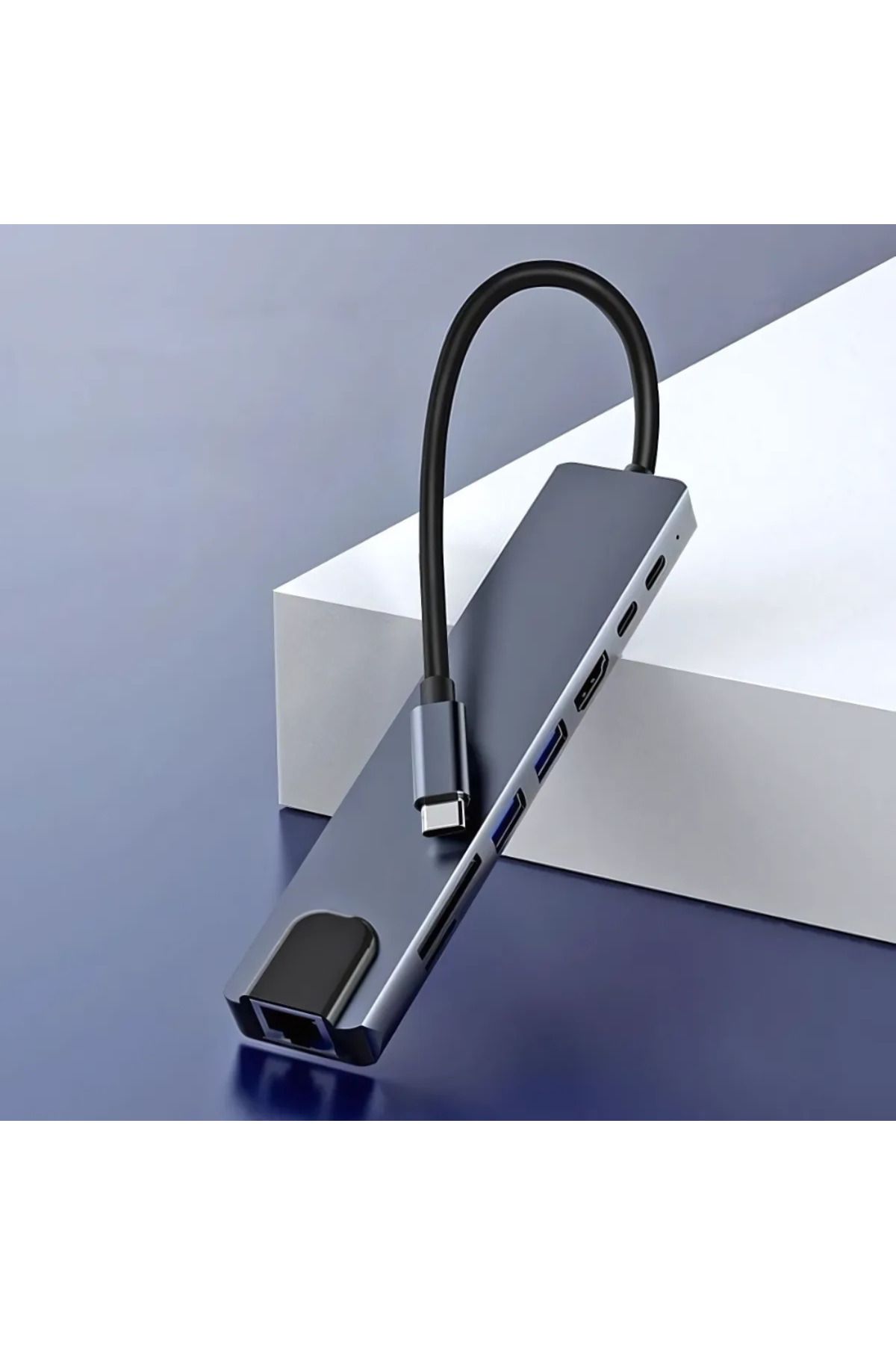 Velixo-8 In 1 Usb-c Multiport Adapter Hub, 1 X Ethernet, 1 X Usb 3.0, 1 X Hdmi 4k, 30 Hz 7