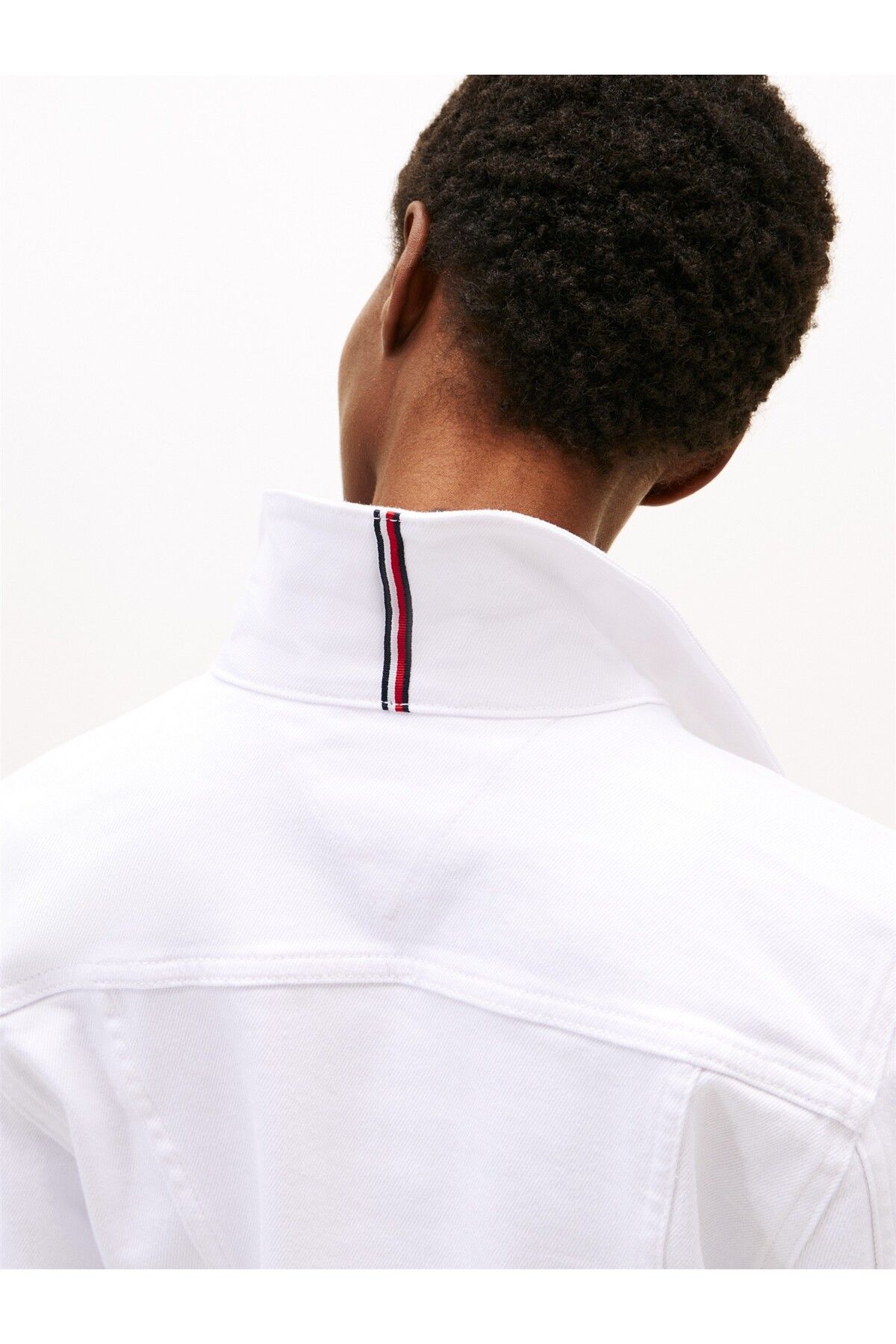 Tommy Hilfiger DNM SLIM JACKET WHITE Kadın Beyaz Ceket - WW0WW44374