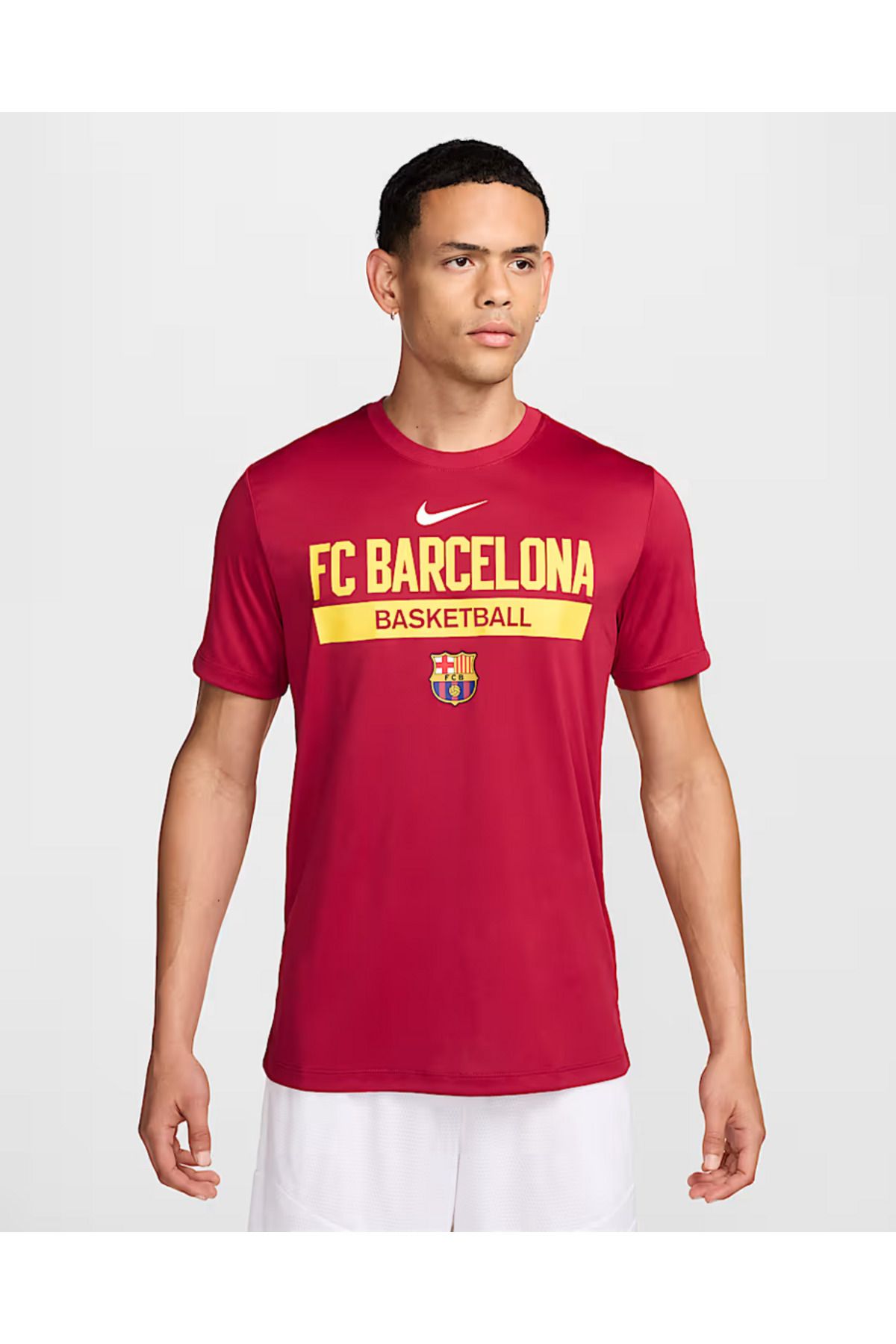 Nike Kırmızı FCB Basketball Dri-Fit T-Shirt