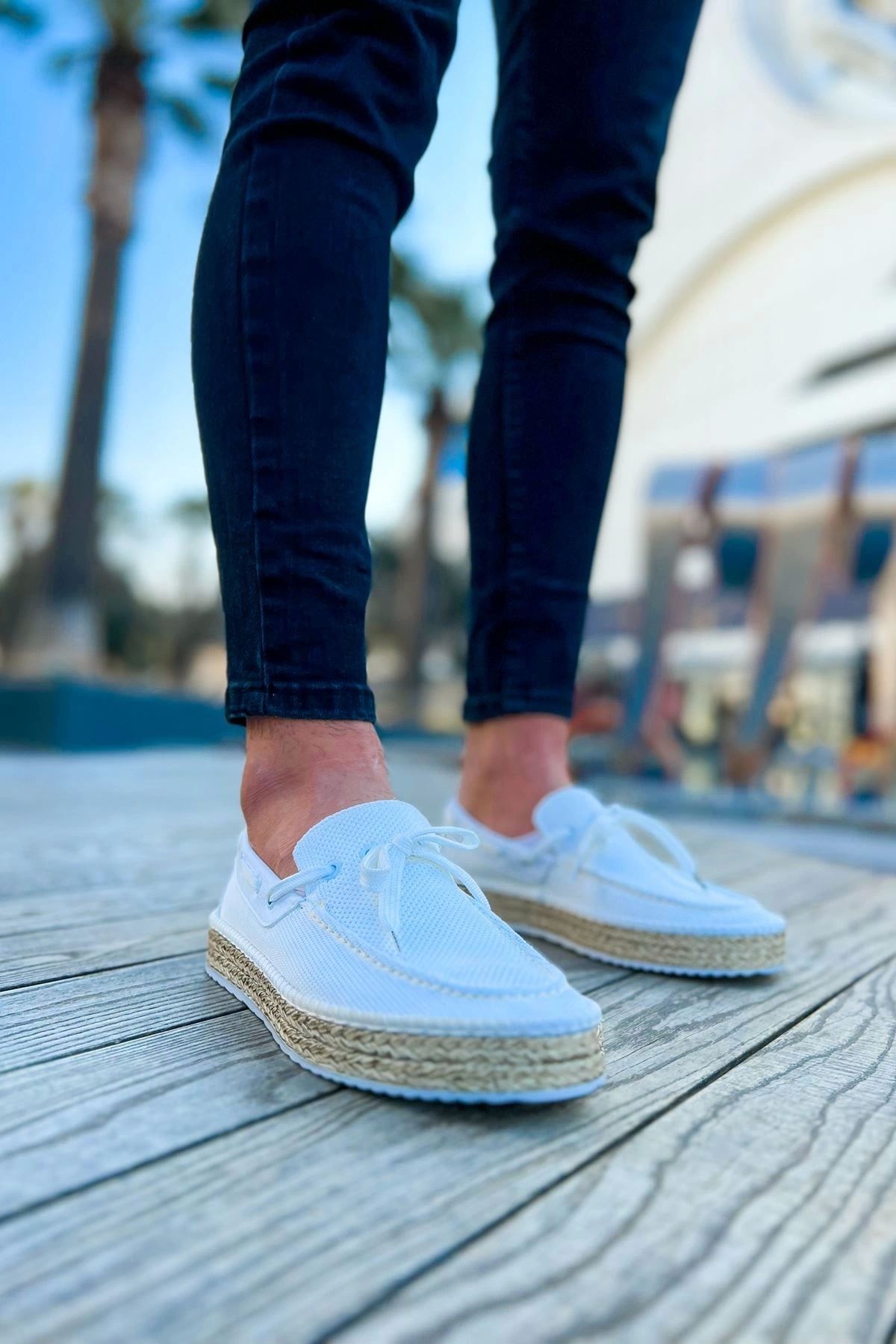 Chekich CH311 Espadril Erkek Ayakkabı BEYAZ