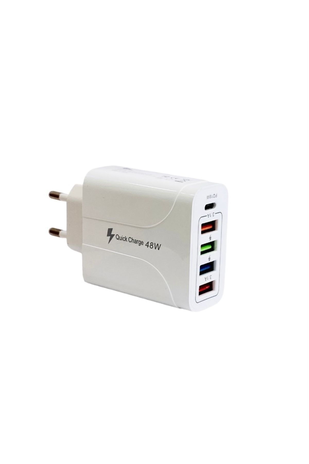 Şarjjet 5 Girişli PD 48W ADAPTÖR 4 USB + 1 Type-c Giriş Çoklu Şarj Başlığı Hızlı Şarj Quick Charge