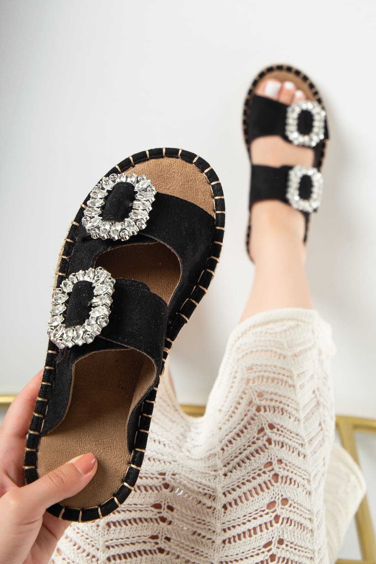 ACMZ SHOES Yazlık taş detaylı terlik