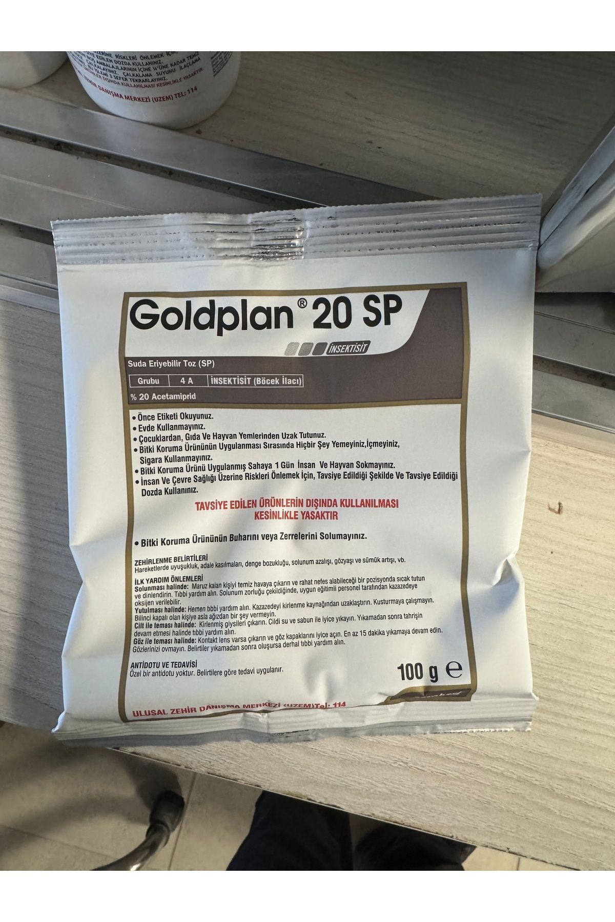 AGROBEST GOLDPLAN 20 SP Kokusuz, Unlu Bit, Yaprak Biti, Piresi, Kezbi, Sinek, Böcek Temizleyici 100 gr