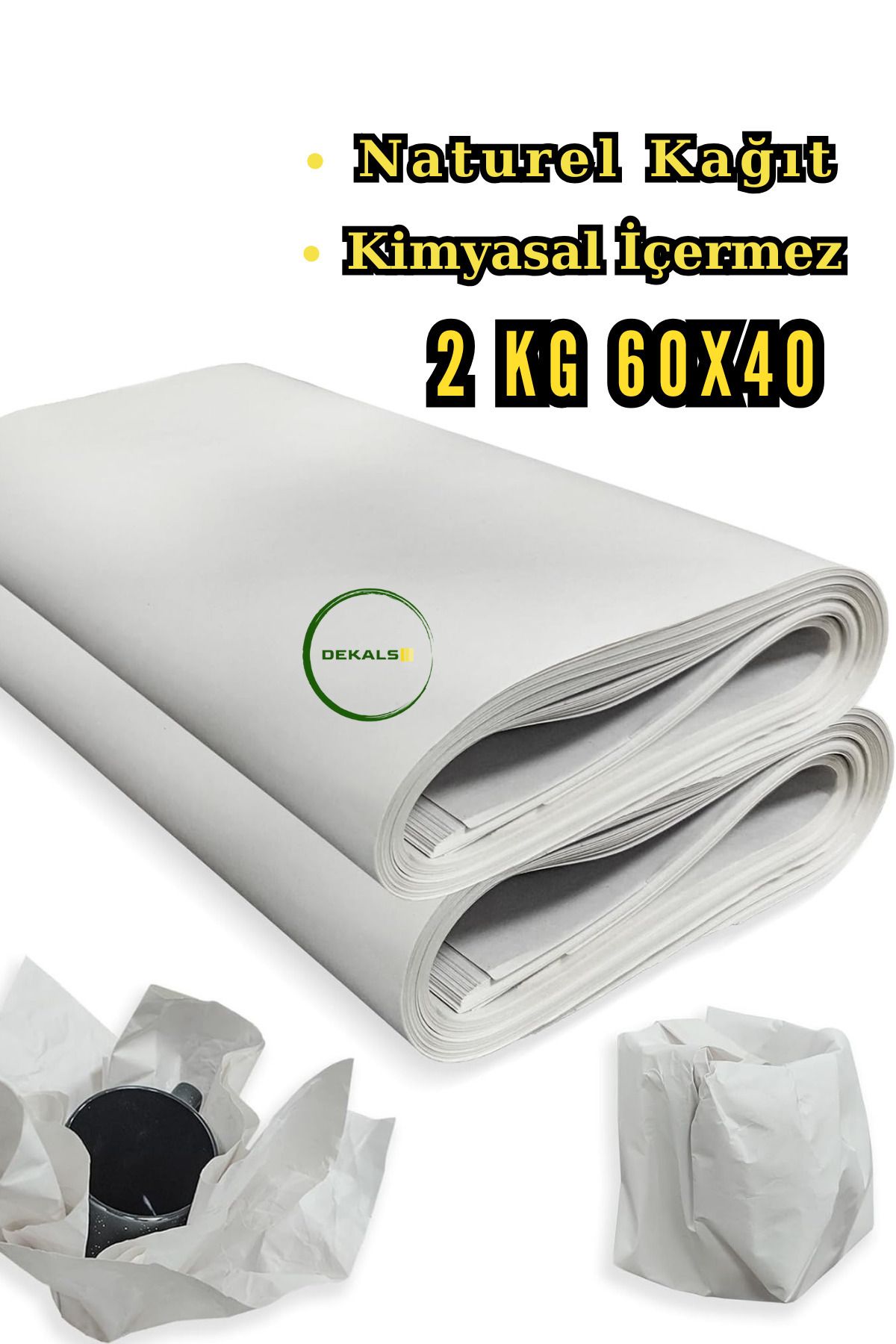 naft 2 Kg 60x40 (170-190 ADET) Ambalaj Kağıdı Tabak Bardak Eşya Sarma Koruma Taşıma Taşınma Paketleme