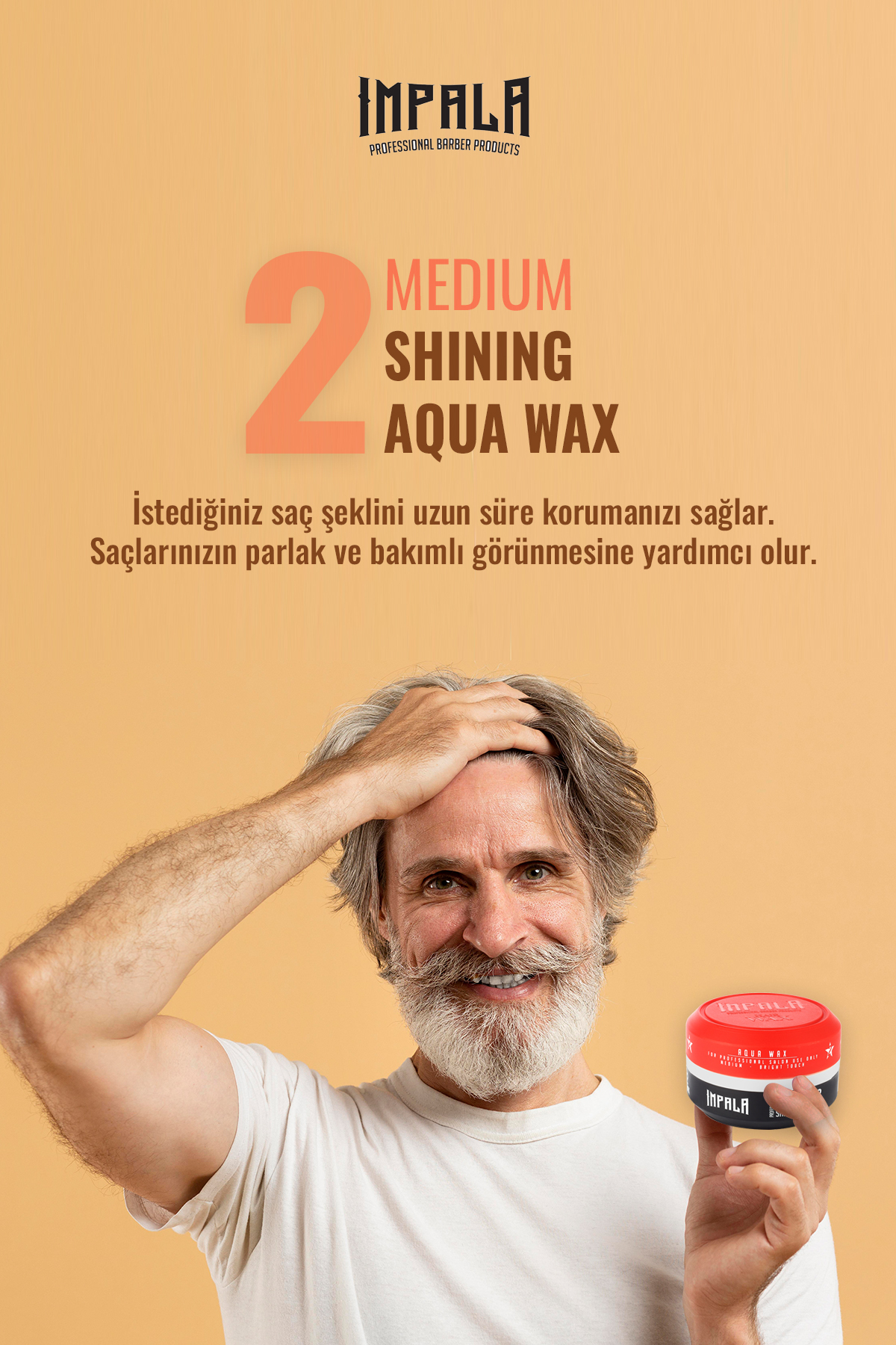 واکس حالت دهنده موی براق و قوی شماره 2، 150 میلی لیتر — ImpalaRedWax2 — تصویر 3 از 4