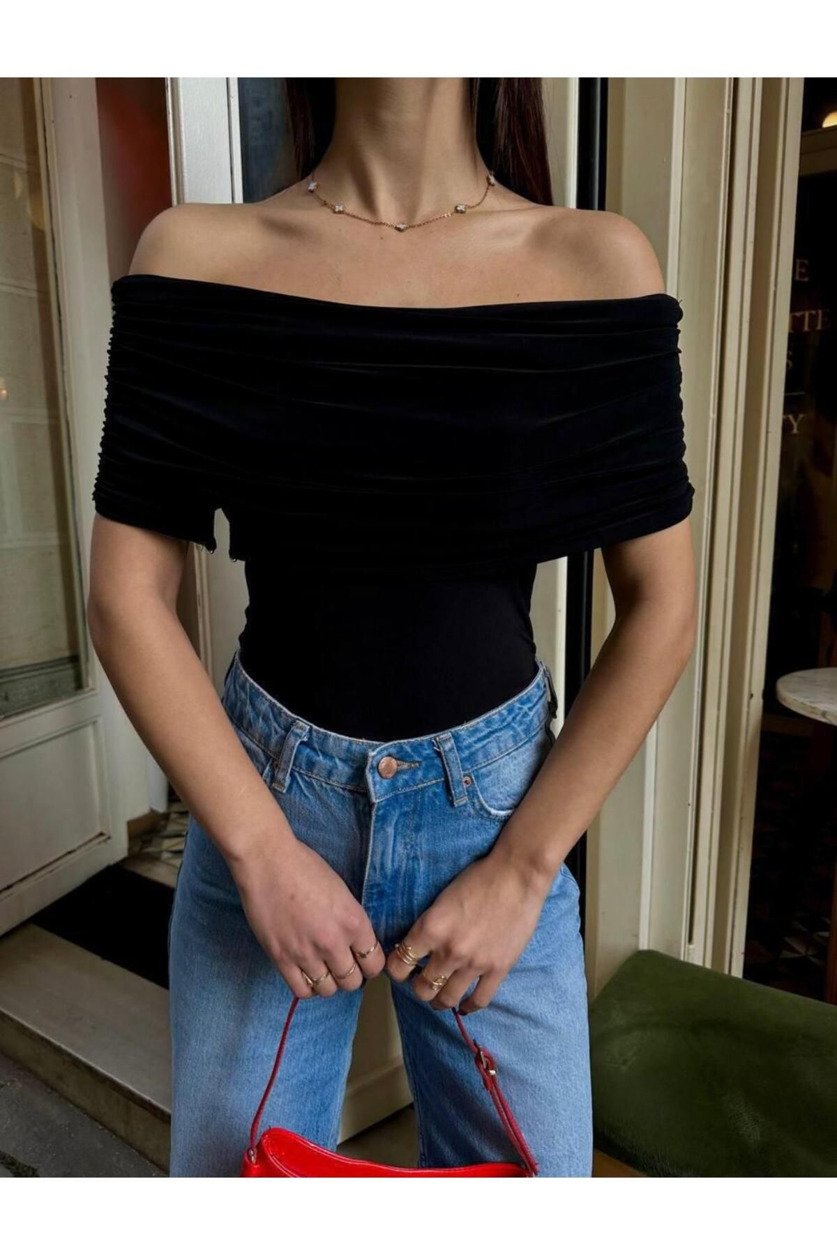 Ctn Kadın Şık Önü Büzgülü Crop