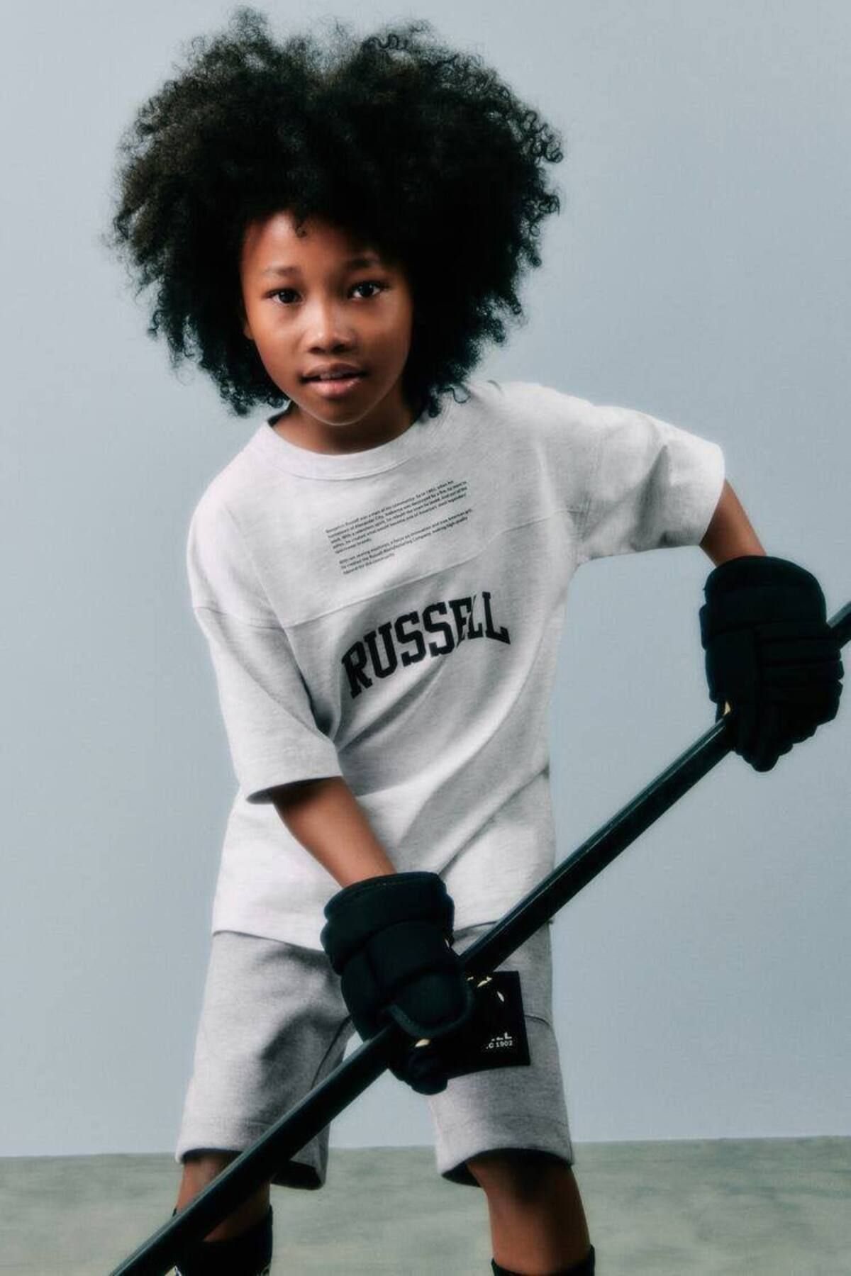 minibabystore Erkek Çocuk Russel Baskılı Pamuklu Tshirt