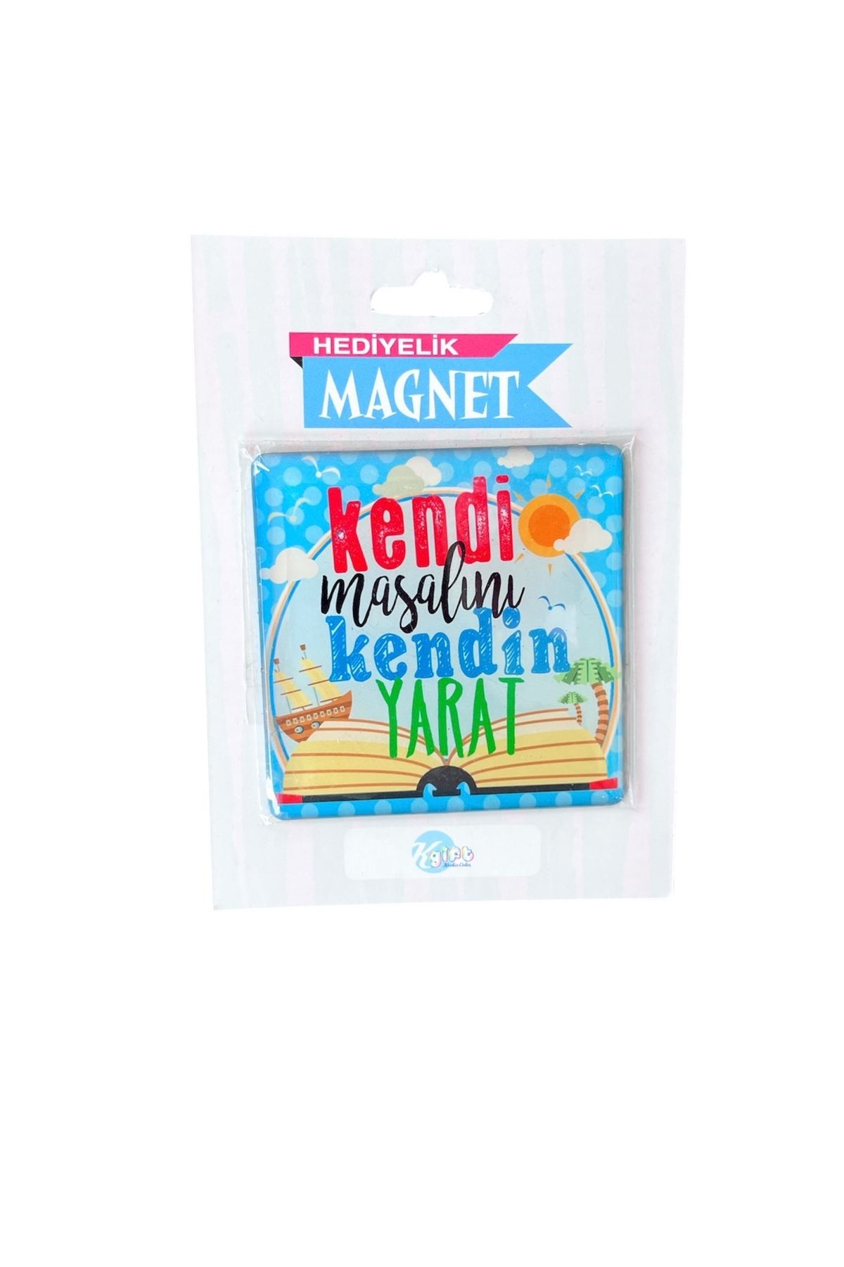epoksi Hediyelik Magnet (7x7) Kendi Masalını Kendin Yarat