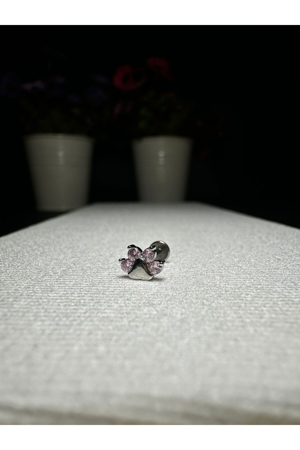 Mutenaura Cerrahi Çelik Tragus Piercing