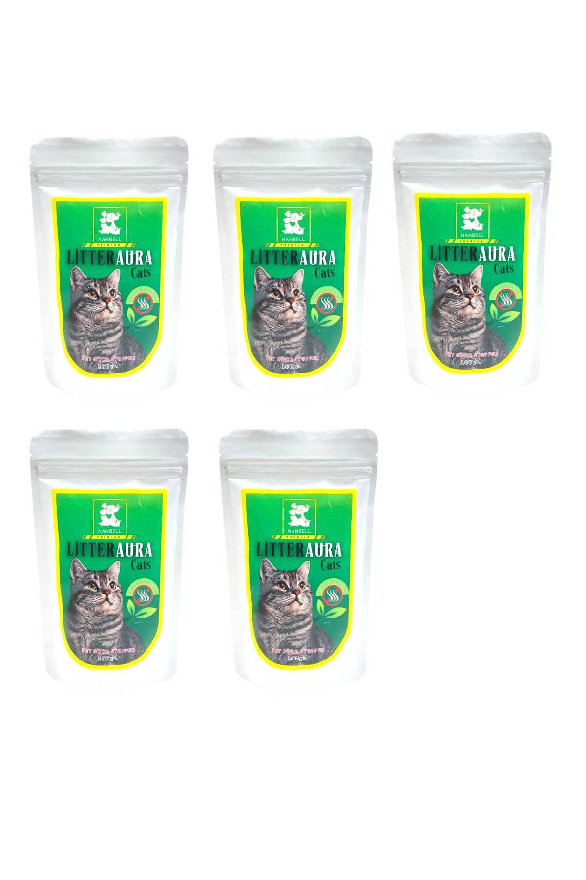 Nanbell Litter Aura Cats Karbonlu Kum Koku Giderici 100 gr 5 Adet