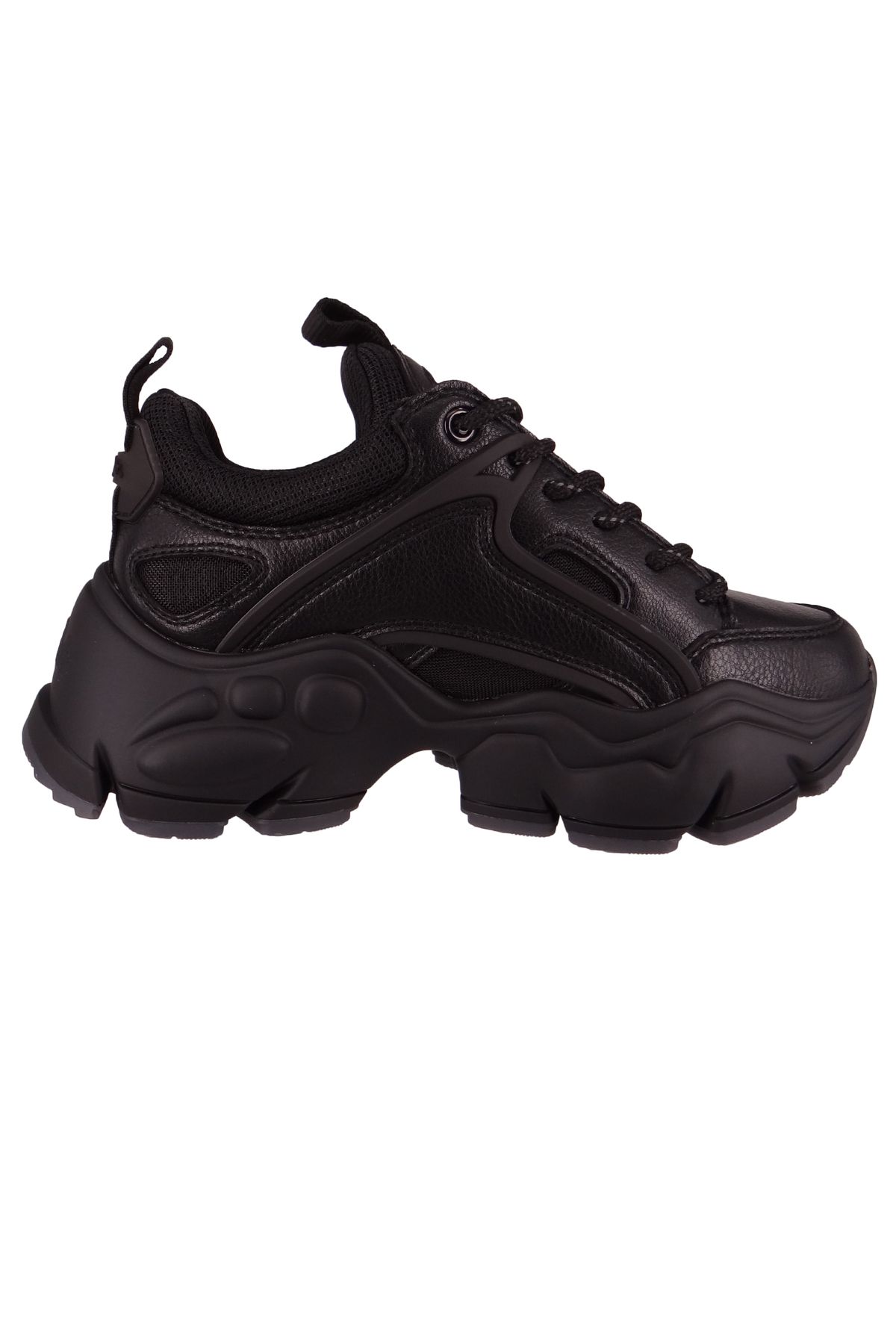 Buffalo-Damen Low Sneaker Binary C Low Top Vegan 1636005 Schwarz Black Textil/synthetik 5