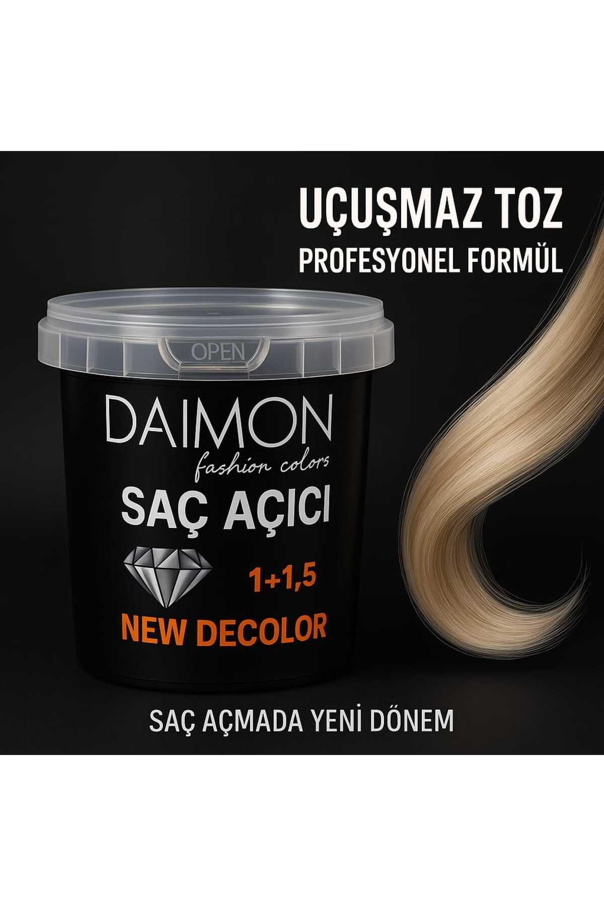GROVİNG HAİR Daimon New Decolor Saç Açıcı - Toz Uçuşmaz Formül 1+1.5 - Profesyonel Sonuç