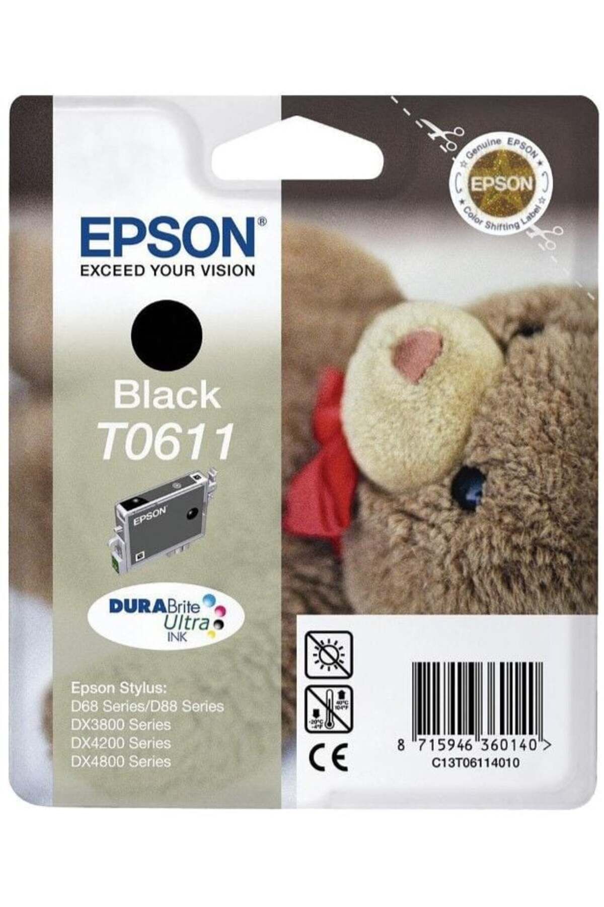 EPSON (T0611) C13T06114020 Siyah Kartuş