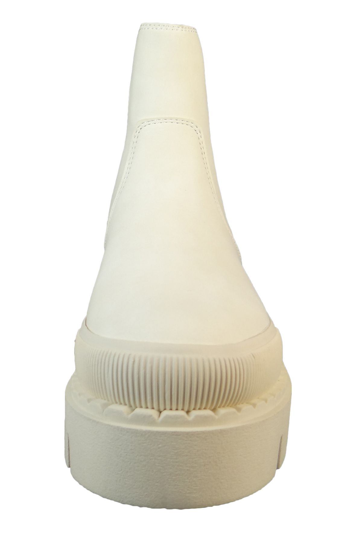 Buffalo-Damen Elegante Stiefelette Raven Chelsea 1622222 Beige Offwhite Kunstleder 6