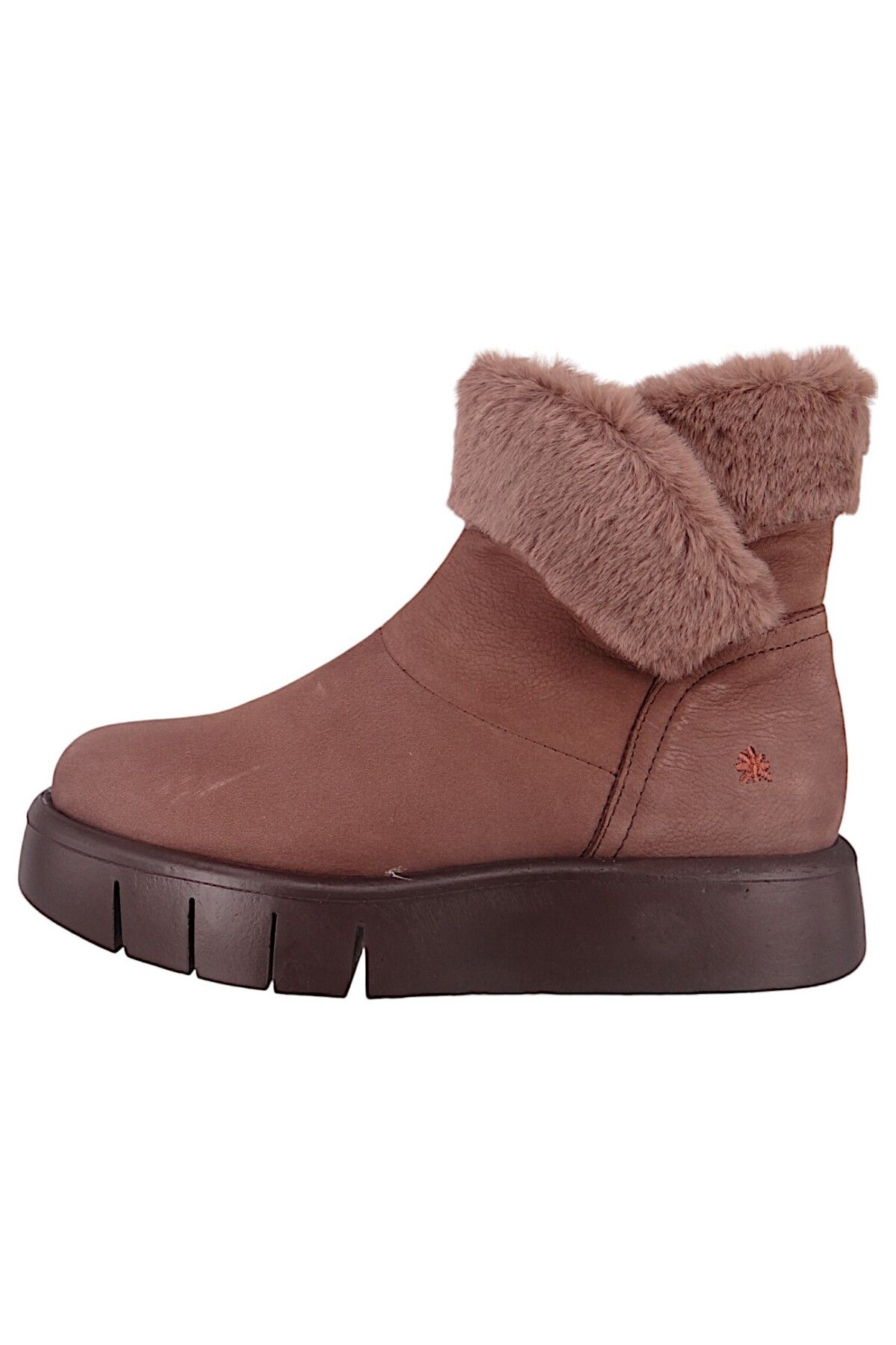 ART-Damen Elegante Stiefelette Malaga Gefüttert 1346 Braun Brown Leder 3