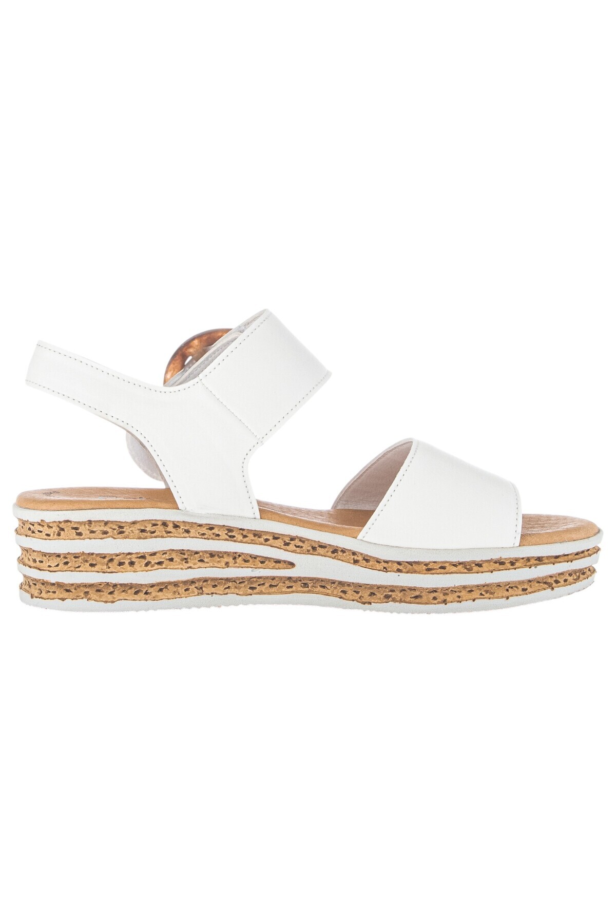 GABOR-Damen Sandalen 64.550 Weiß 20 Latte Leder 4