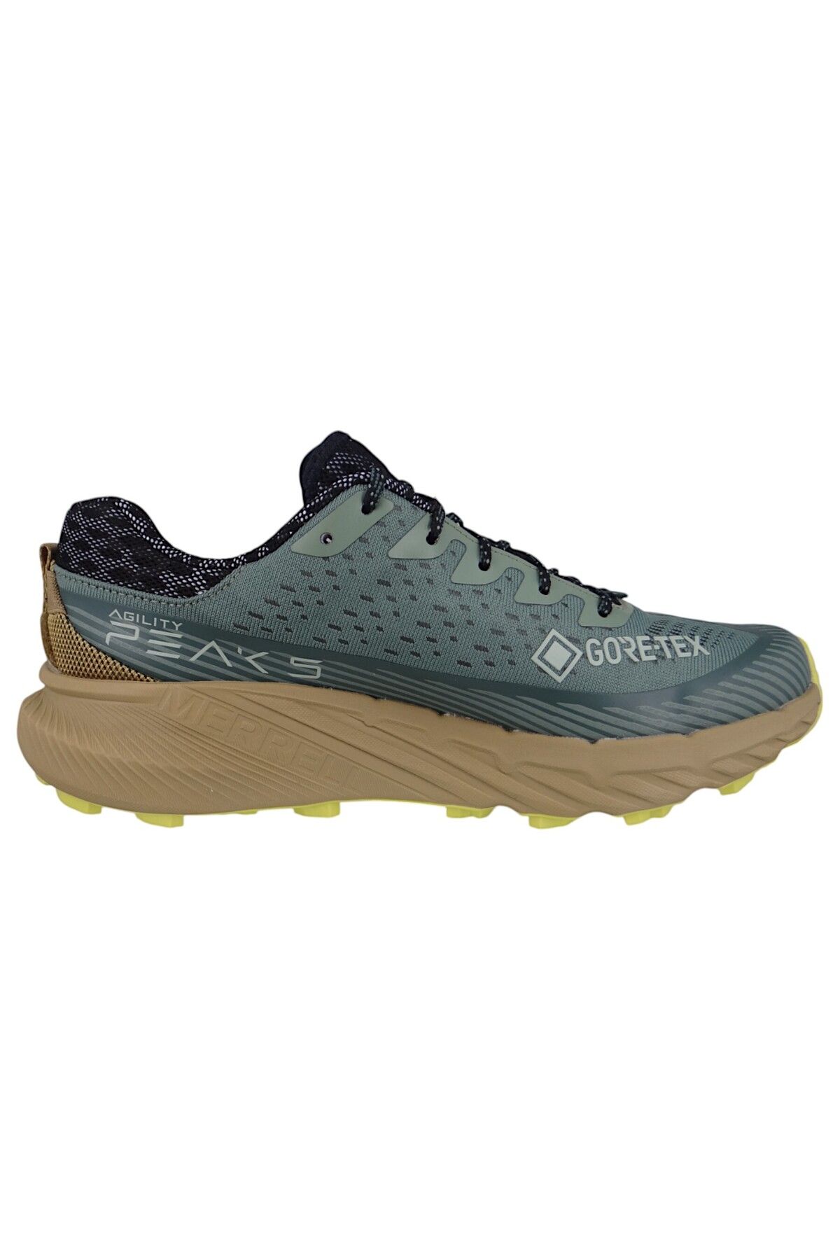 Merrell-Herren Laufschuhe Halbschuhe Wanderschuhe Agility Peak 5 Gtx Trailrunning J068323 Grün Juniper Text 6