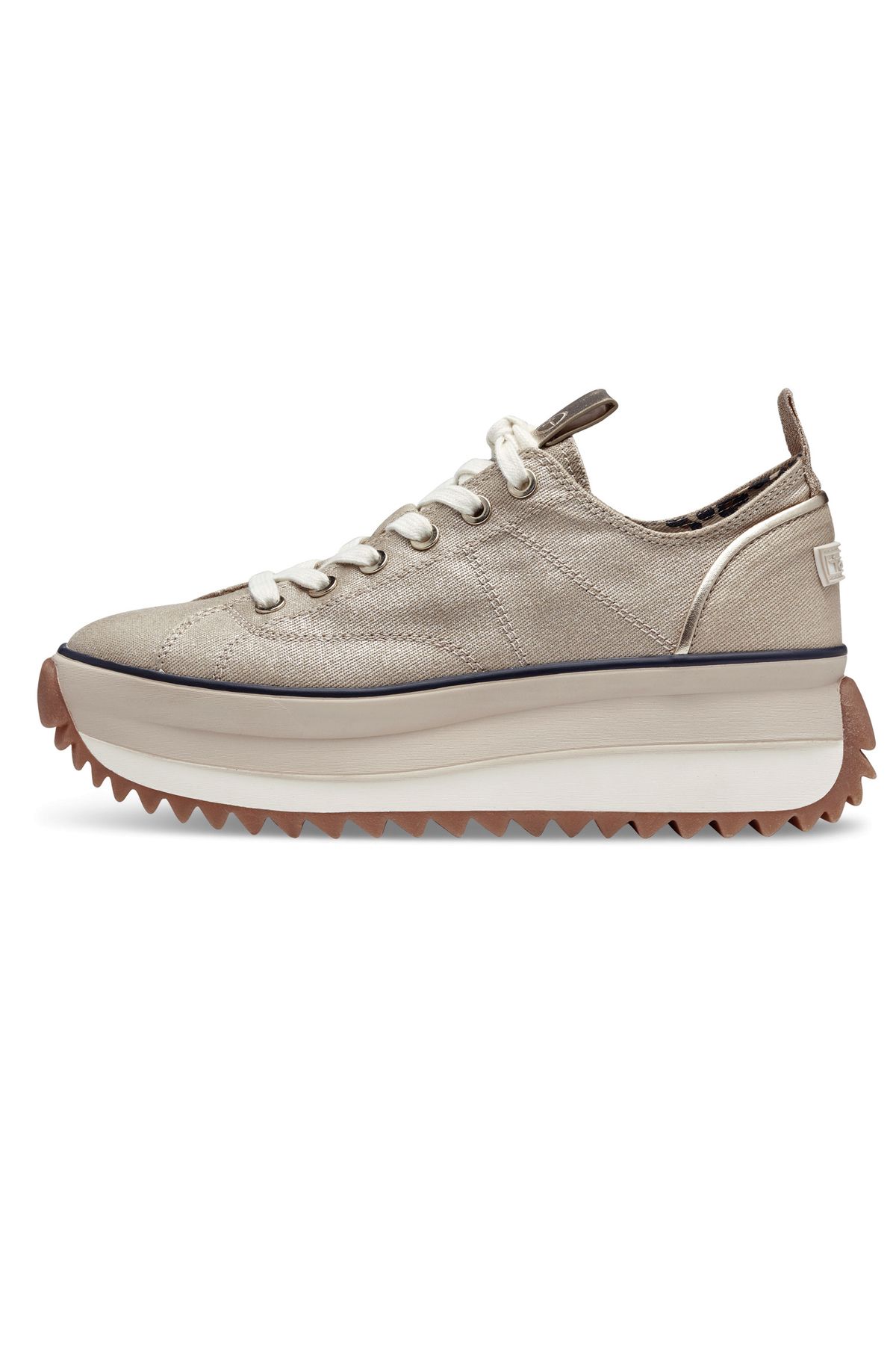 Tamaris-Damen Low Sneaker Low Top 1-23731-41 Goldfarben 933 Light Gold Textil/synthetik Mit Touch-it 3