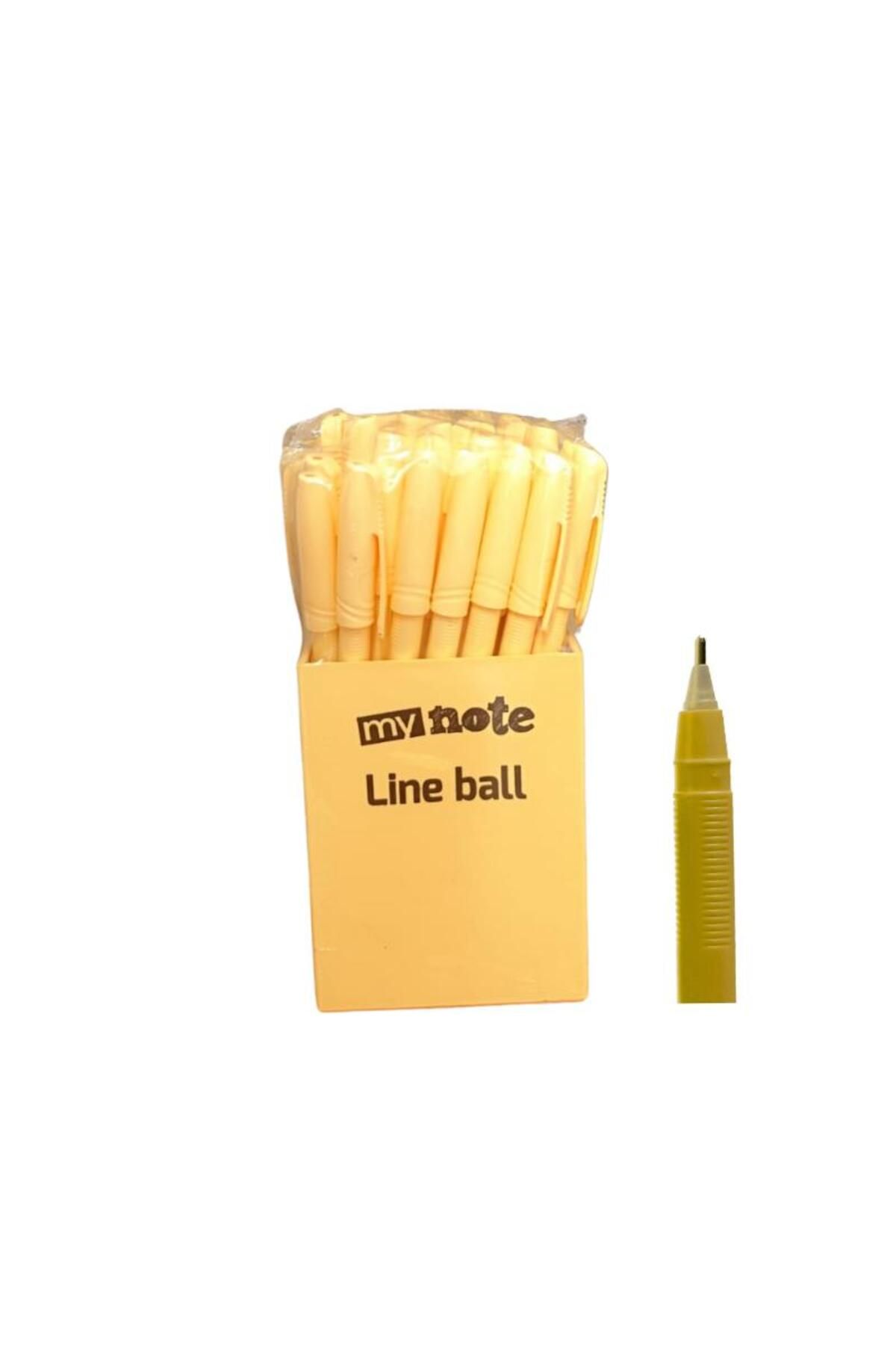 Mynote Line Ball 50'li PP Kutu Neon Turuncu