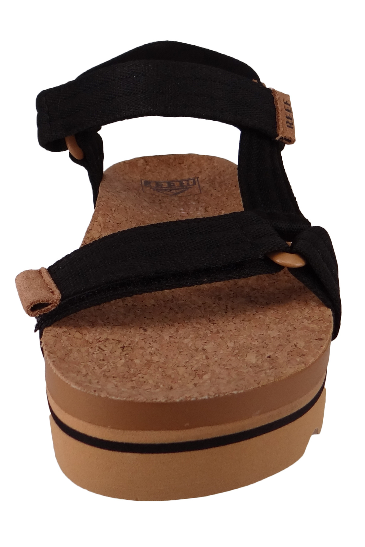 Reef-Damen Zehentrenner Sandalen Cushion Rem Hi Zehentrenner Ci9323 Schwarz Black/tan Kunstleder Mit Eva 6