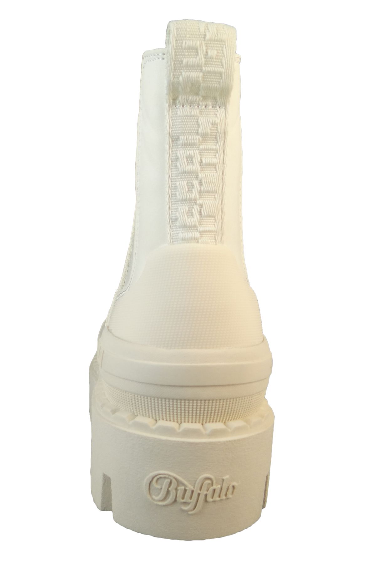 Buffalo-Damen Elegante Stiefelette Raven Chelsea 1622222 Beige Offwhite Kunstleder 4