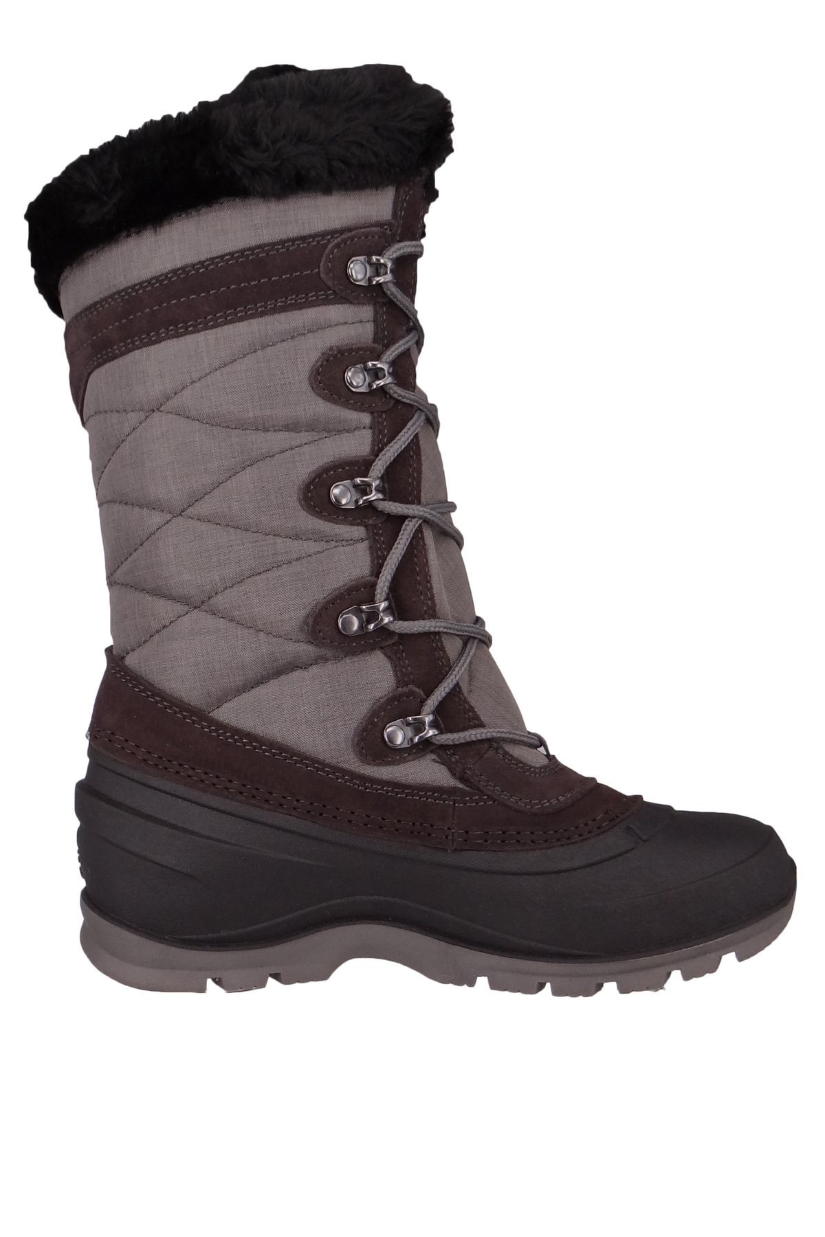 Kamik-Damen Winterstiefel Winterschuhe Snovalley 4 Nk2283 Grau Charcoal Leder/synthetik Mit Icekiss Laufso 5