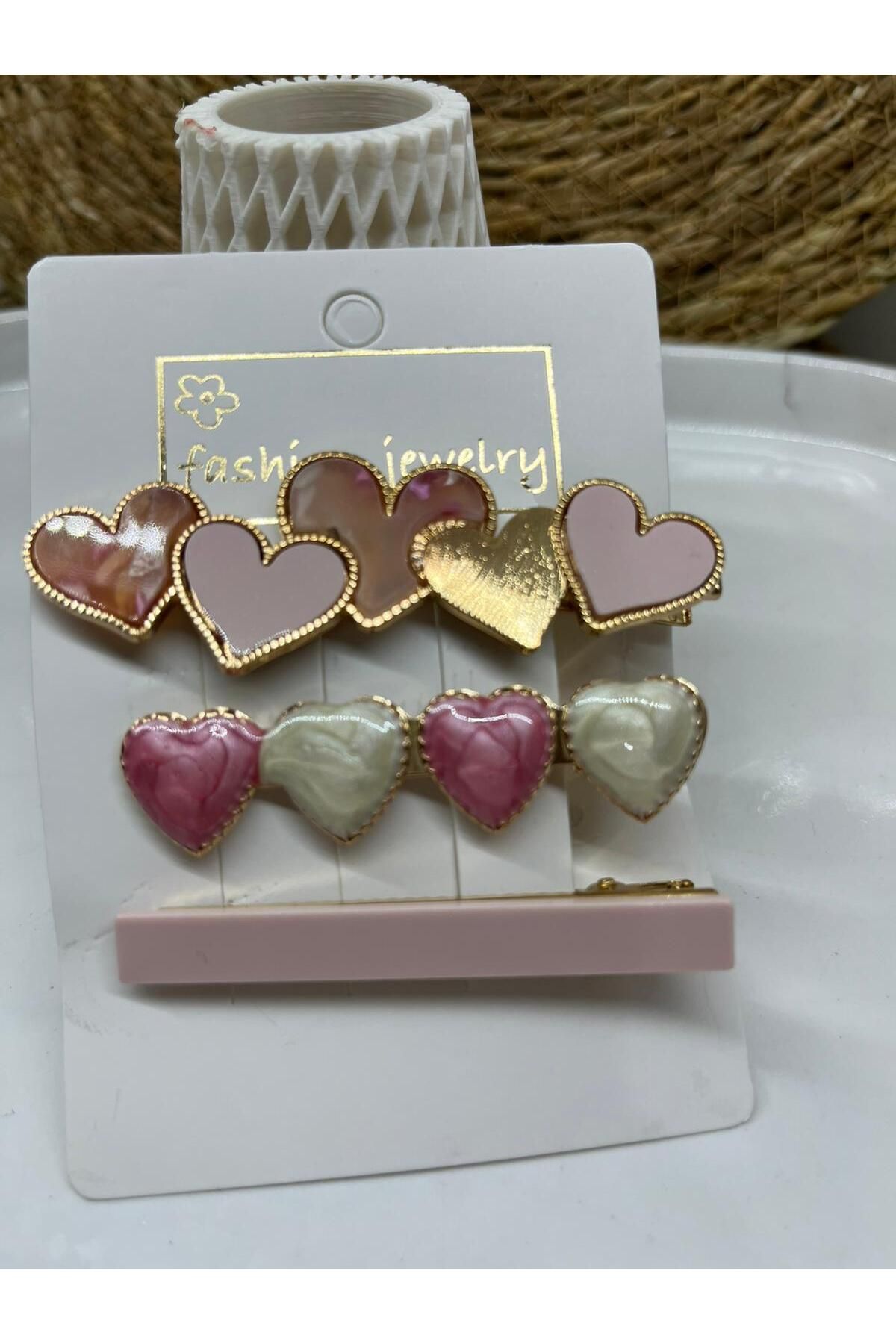 TIGEA Accessories TOKA SETİ 3 LÜ KALP