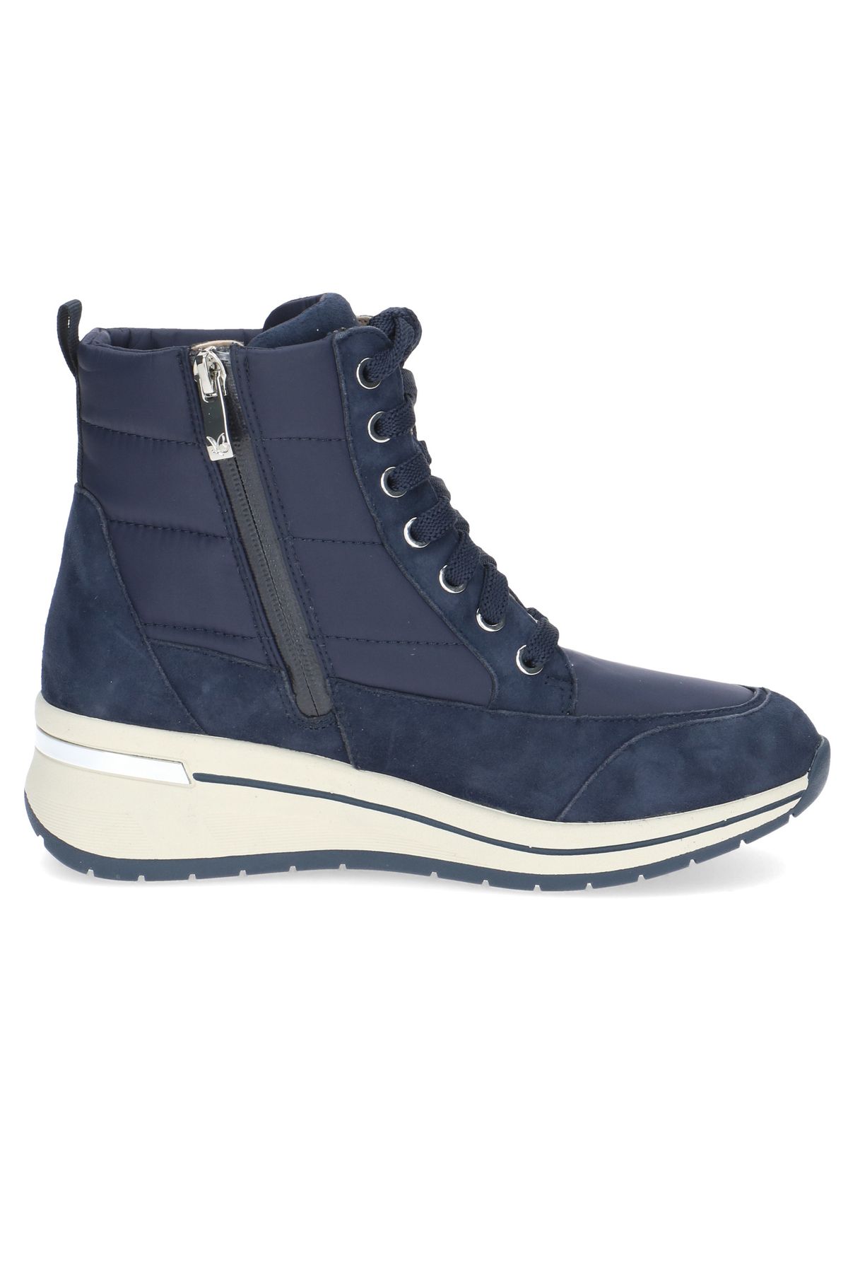 Caprice-Damen Elegante Stiefelette Winterschuhe Warm Gefüttert 9-26106-43 Blau 880 Ocean Comb Leder/synthet 5