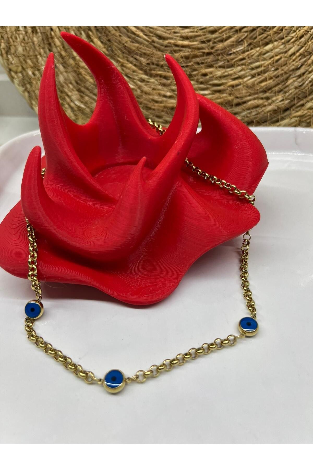 TIGEA Accessories ÇELİK KOLYE BLUE